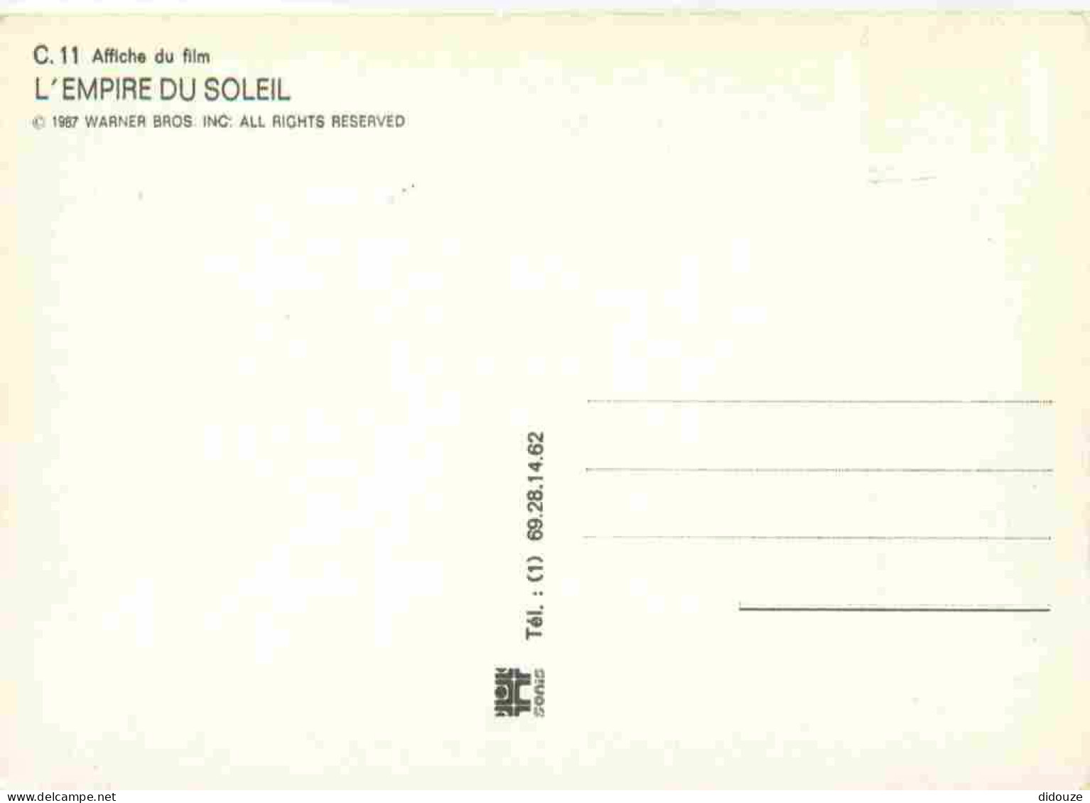 Cinema - Affiche De Film - Empire Du Soleil - CPM - Carte Neuve - Voir Scans Recto-Verso - Manifesti Su Carta