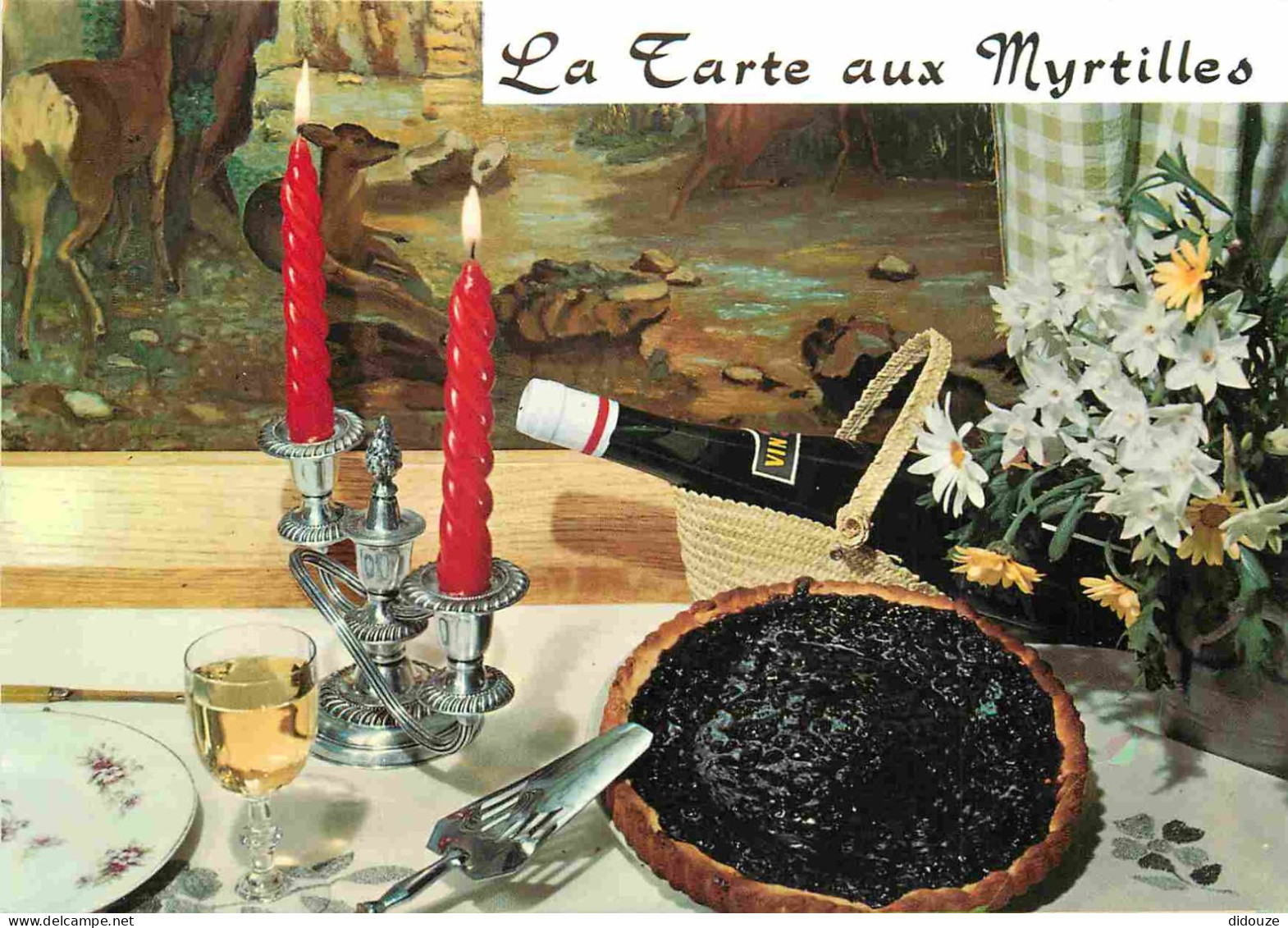 Recettes De Cuisine - Tarte Aux Myrtilles - Gastronomie - CPM - Carte Neuve - Voir Scans Recto-Verso - Ricette Di Cucina