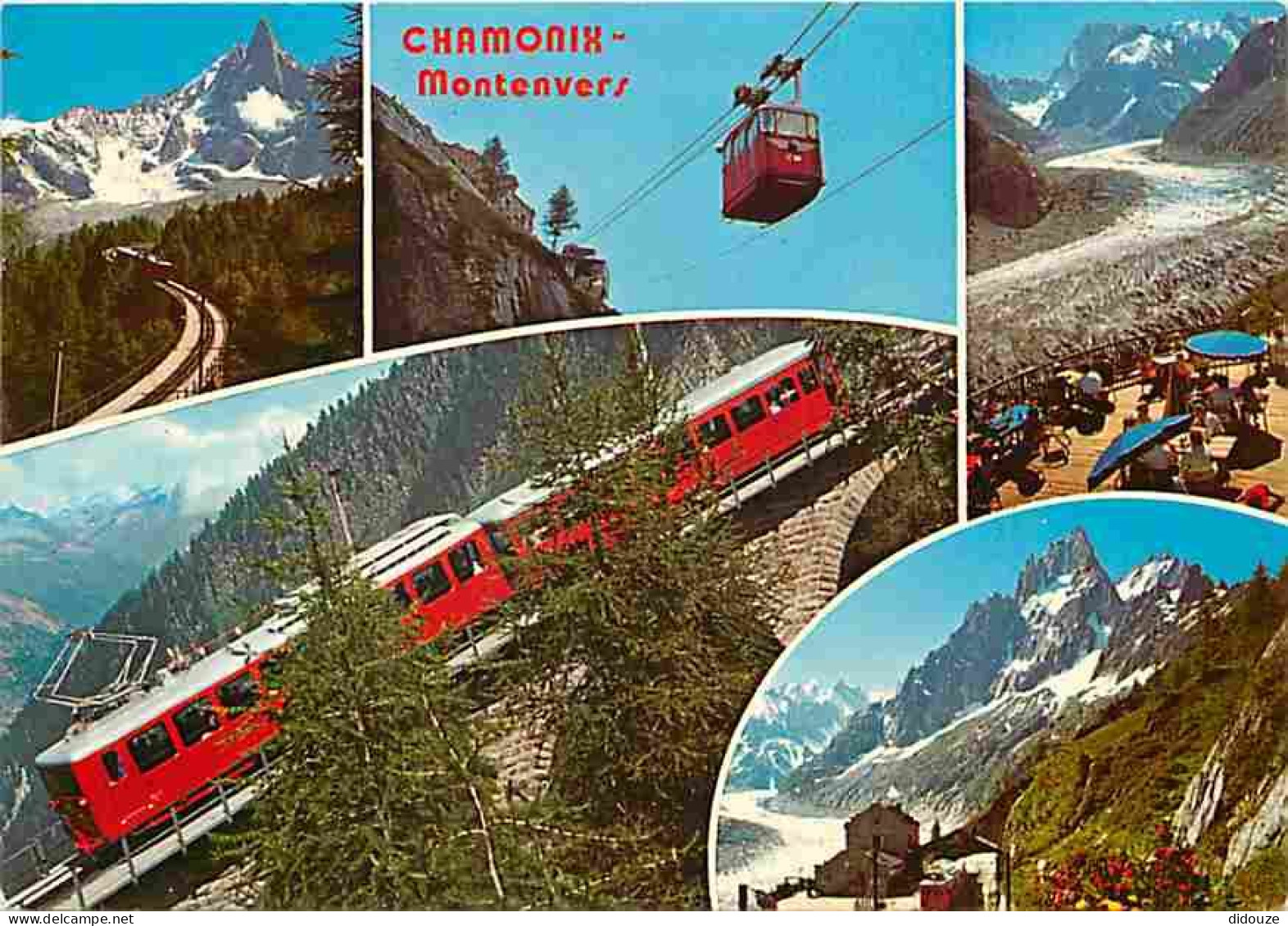 Trains - Chamonix - Mont Blanc - Le Montenvers Et La Mer De Glace - CPM - Voir Scans Recto-Verso - Trains