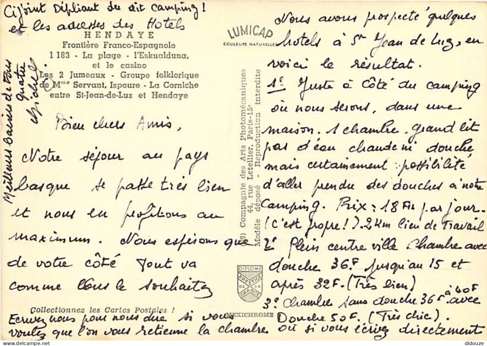 64 - Hendaye - Multivues - Folklore - Danse Basque - Blasons - CPM - Voir Scans Recto-Verso - Hendaye