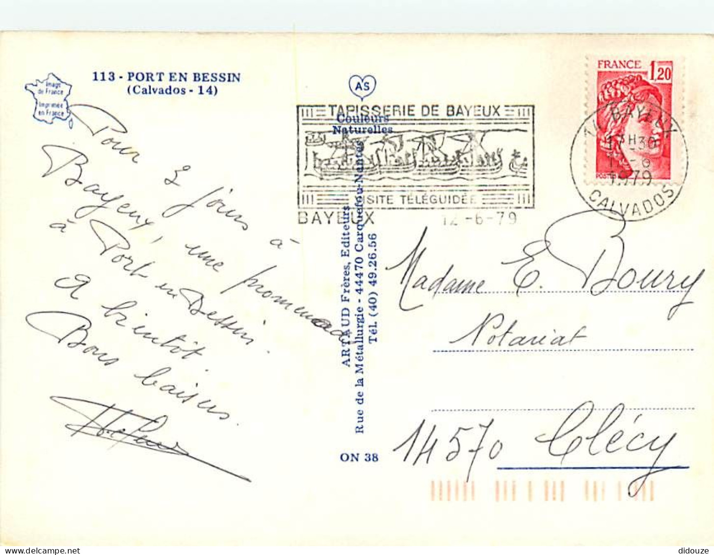 14 - Port En Bessin - Multivues - Blasons - Flamme Postale De Bayeux - CPM - Voir Scans Recto-Verso - Port-en-Bessin-Huppain