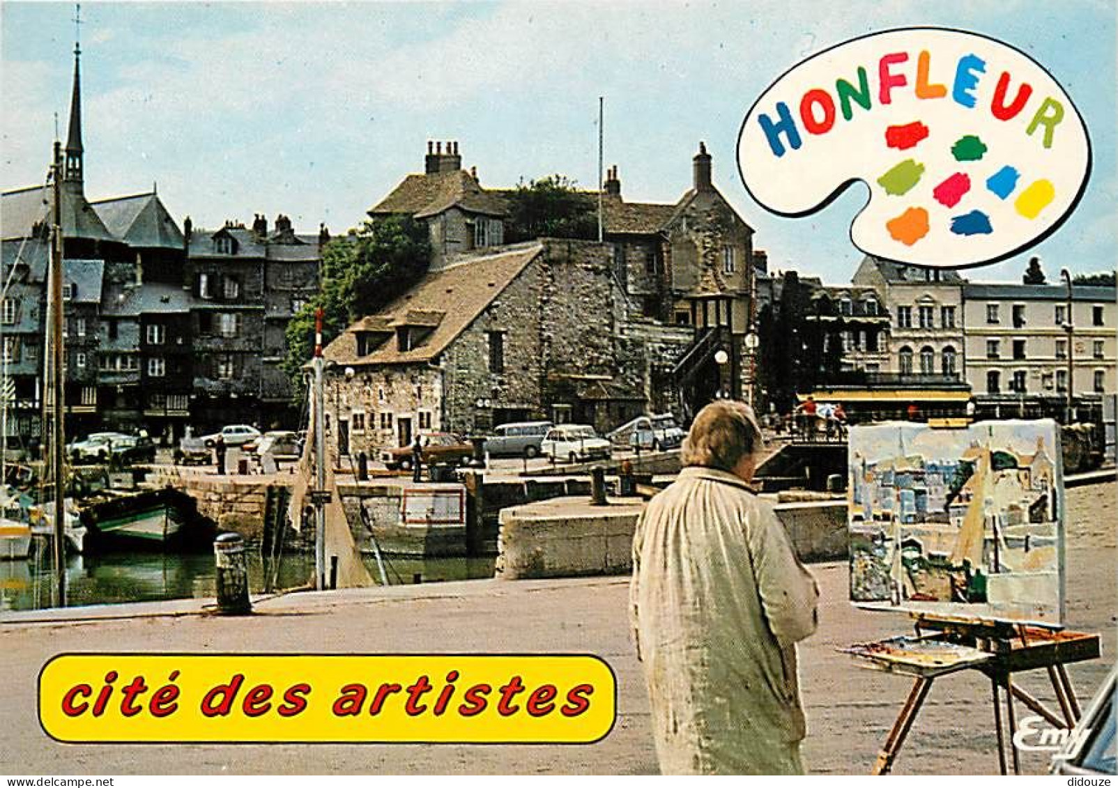 14 - Honfleur - Le Vieux Bassin, Paradis Des Artistes - Peintre - Automobiles - 2CV - Carte Neuve - CPM - Voir Scans Rec - Honfleur
