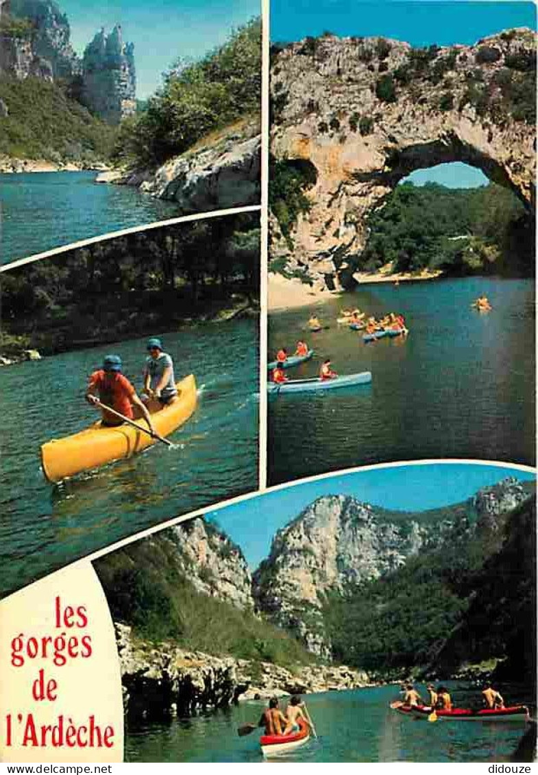 07 - Ardèche - Gorges De L'Ardèche - Multivues - Canoë Kayak - Carte Neuve - CPM - Voir Scans Recto-Verso - Autres & Non Classés