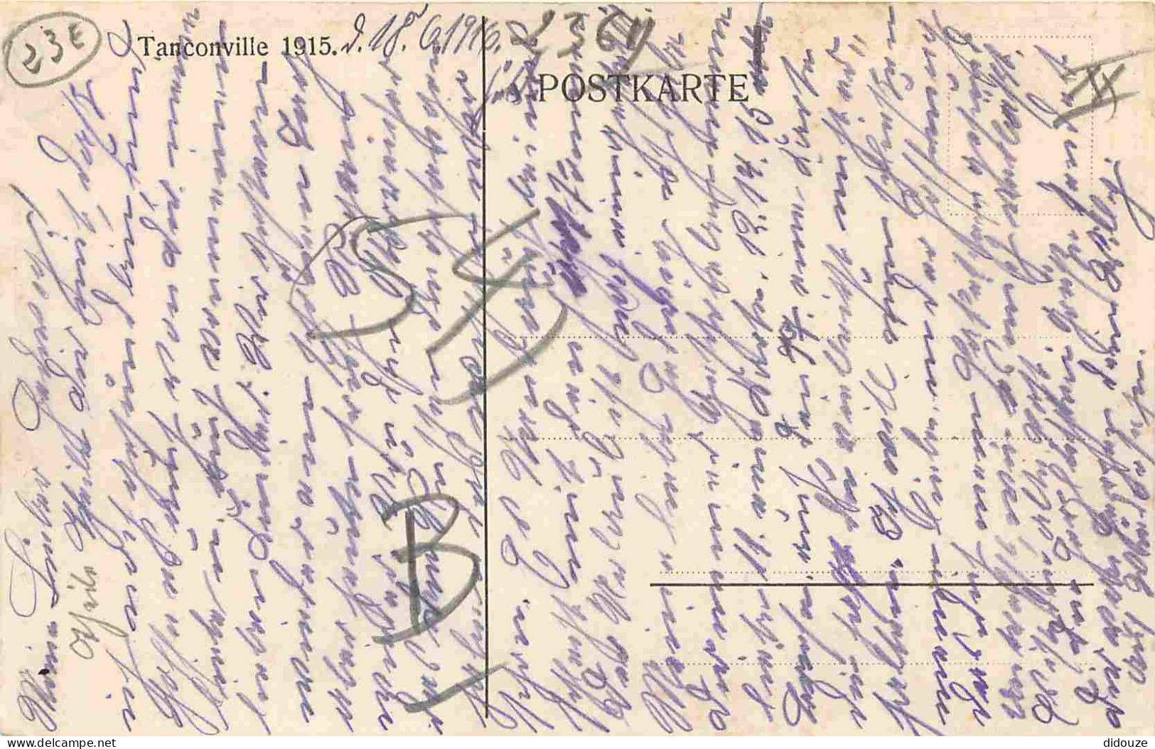 54 - Tanconville - 1915 - Animée - Correspondance - CPA - Voyagée En 1916 - Voir Scans Recto-Verso - Sonstige & Ohne Zuordnung