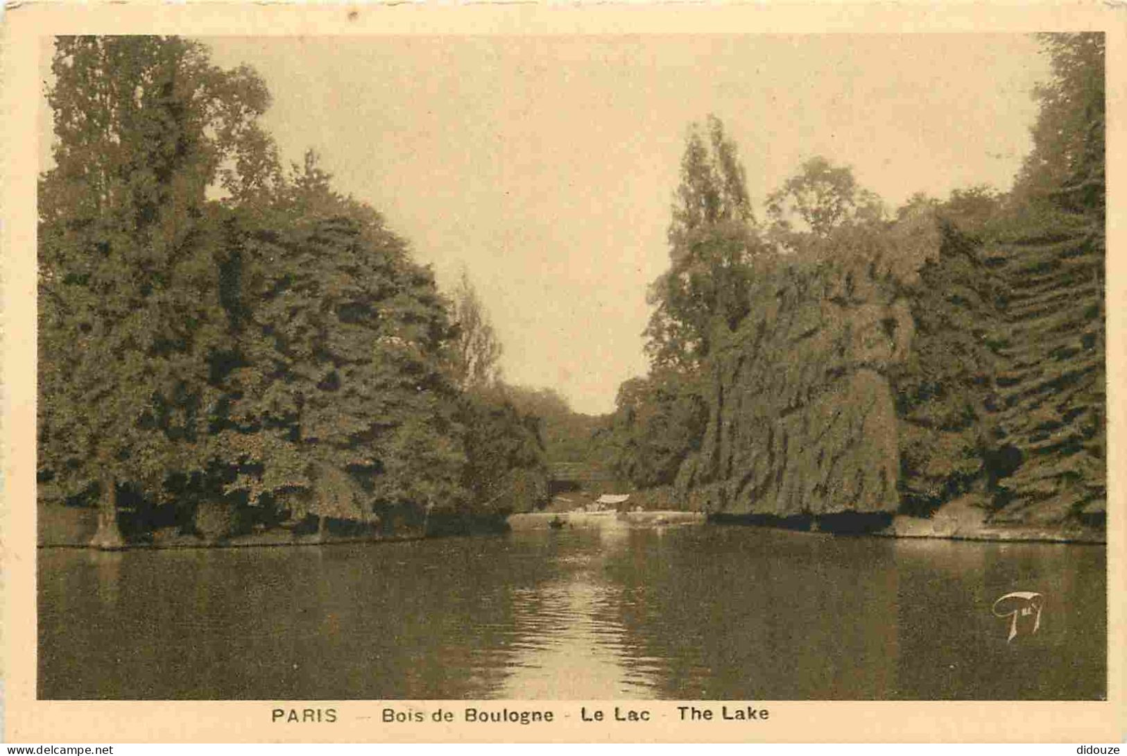 75 - Paris - Bois De Boulogne - Le Lac - CPA - Etat Carte Provenant D'un Carnet - Voir Scans Recto-Verso - Parks, Gärten