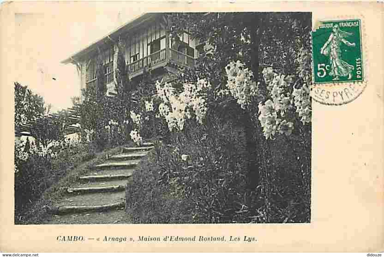 64 - Cambo Les Bains - Arnaga - Maison D'Edmond Rostand - Oblitération Ronde De 1912 - CPA - Voir Scans Recto-Verso - Cambo-les-Bains