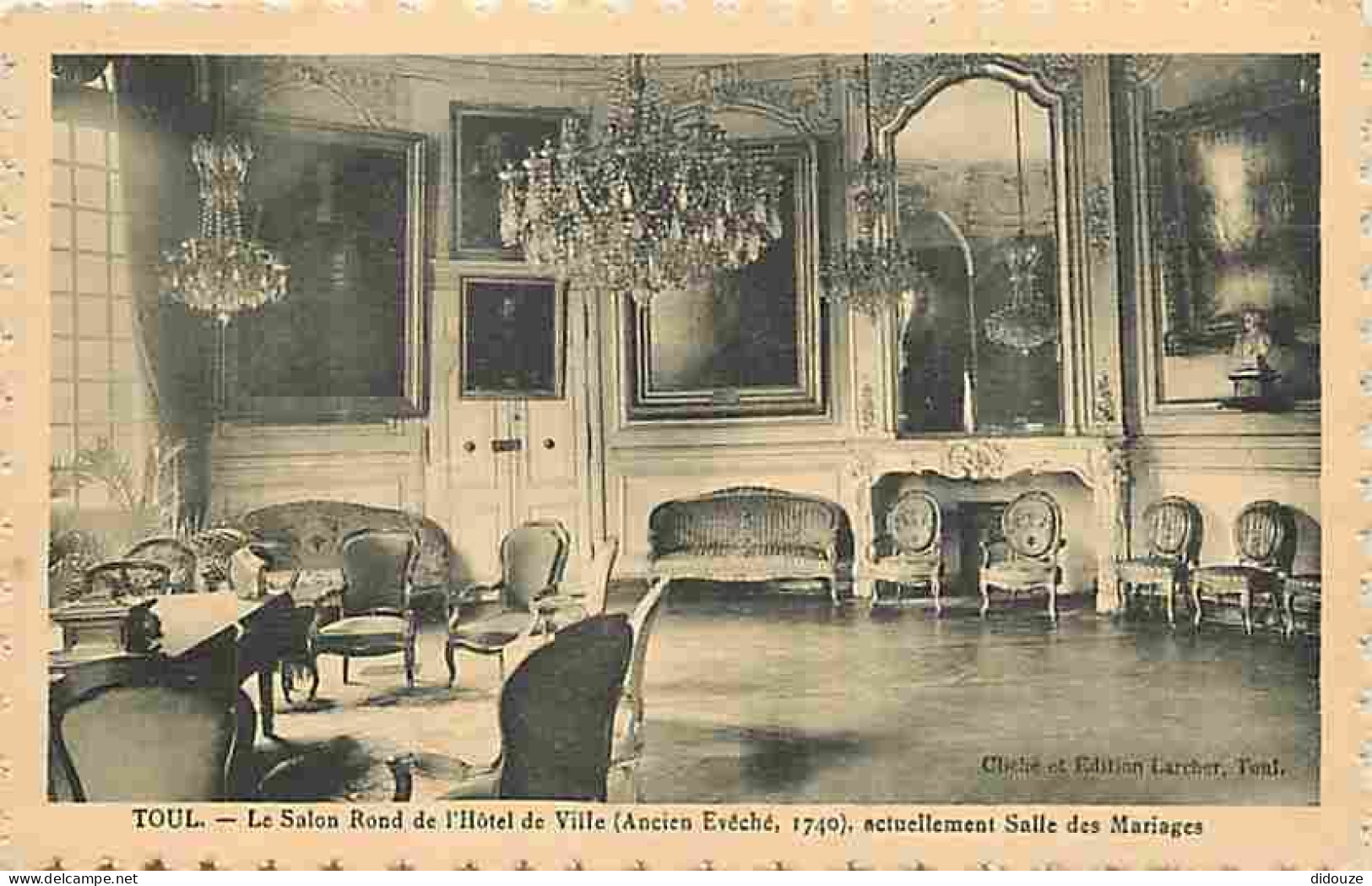 54 - Toul - Le Salon Rond De L'Hôtel De Ville (Ancien Evêché, 1740), Actuellement Salle Des Mariages - Carte Neuve - CPA - Toul