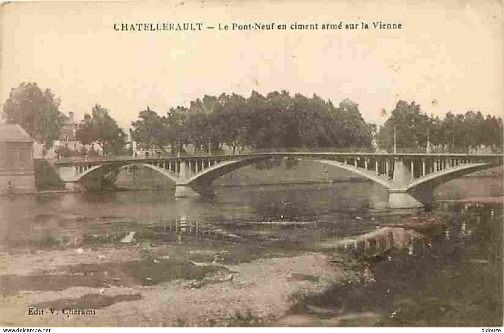 86 - Chatellerault - Le Pont Neuf En Ciment Armé Sur La Vienne - Correspondance - CPA - Voir Scans Recto-Verso - Chatellerault