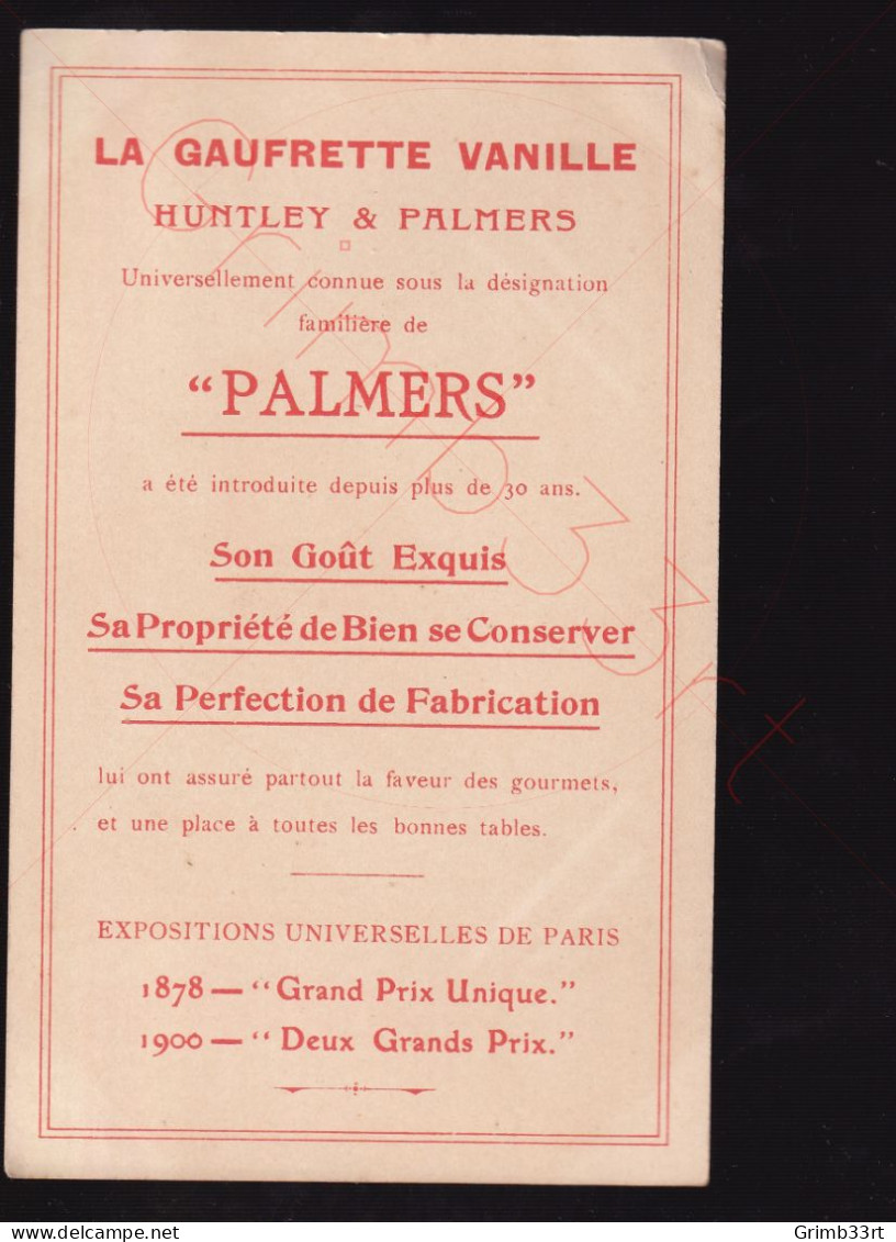 Biscuits Huntley & Palmers - Année complète - 12 mois Horoscope animaux animés - format CPA