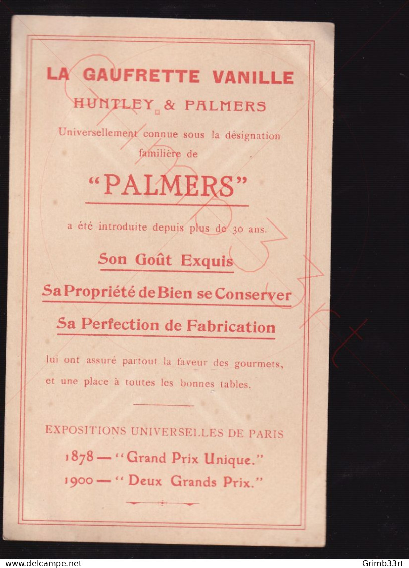 Biscuits Huntley & Palmers - Année complète - 12 mois Horoscope animaux animés - format CPA