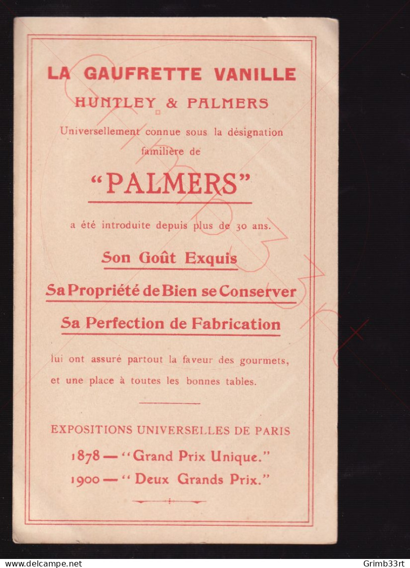 Biscuits Huntley & Palmers - Année complète - 12 mois Horoscope animaux animés - format CPA