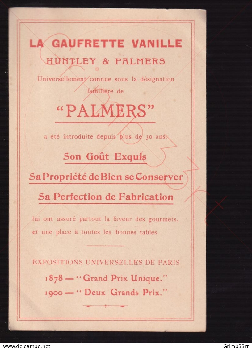 Biscuits Huntley & Palmers - Année complète - 12 mois Horoscope animaux animés - format CPA