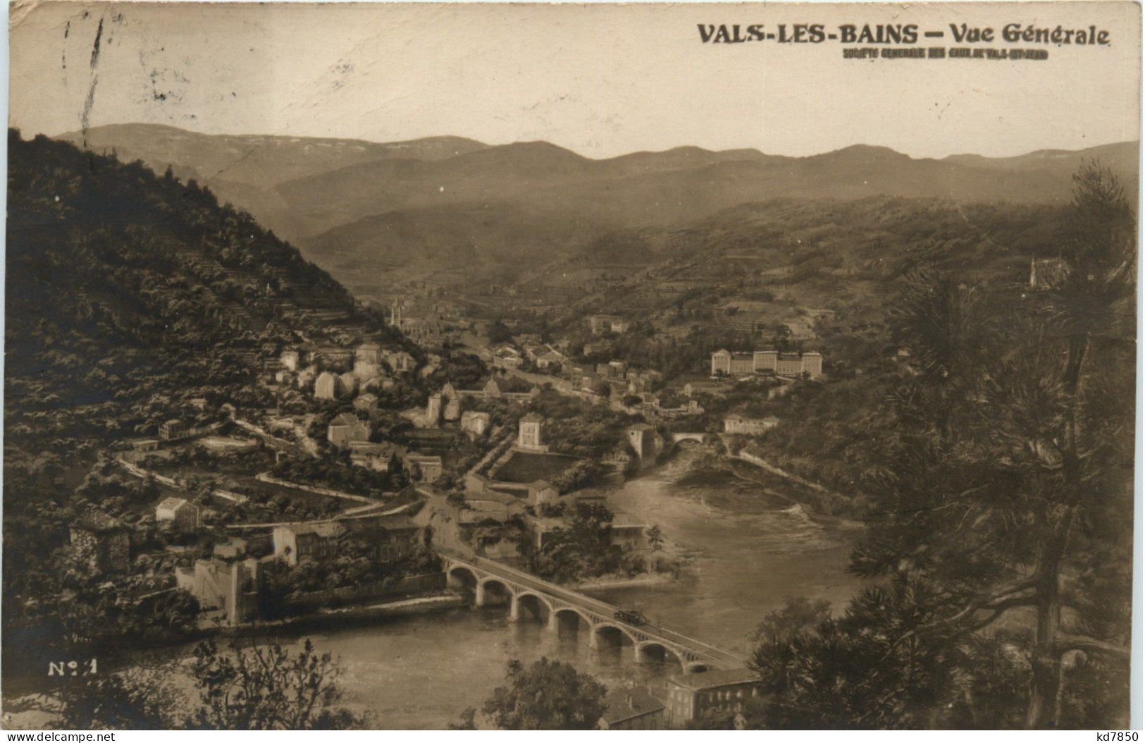 Vals-Les-Bains, Vue Generale - Autres & Non Classés