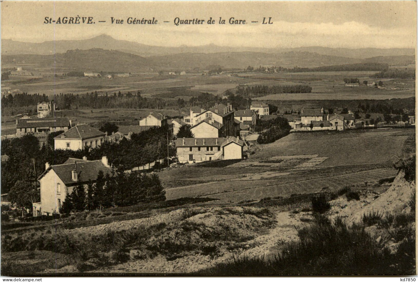 St-Agreve - Vue Generale, Quartier De La Gare - Autres & Non Classés