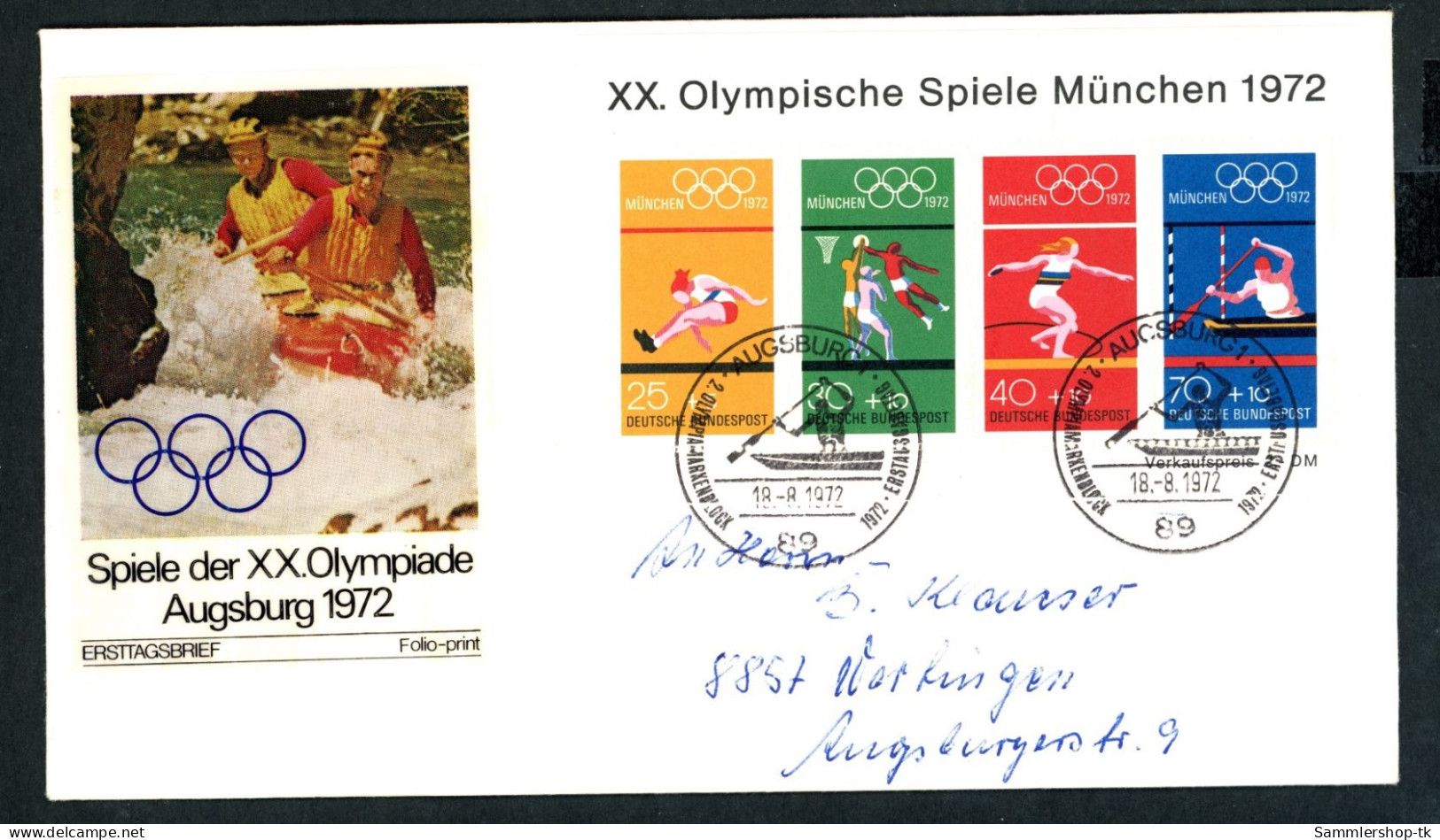 Bund Block 8 FDC Olympiade 1972 München - Otros & Sin Clasificación