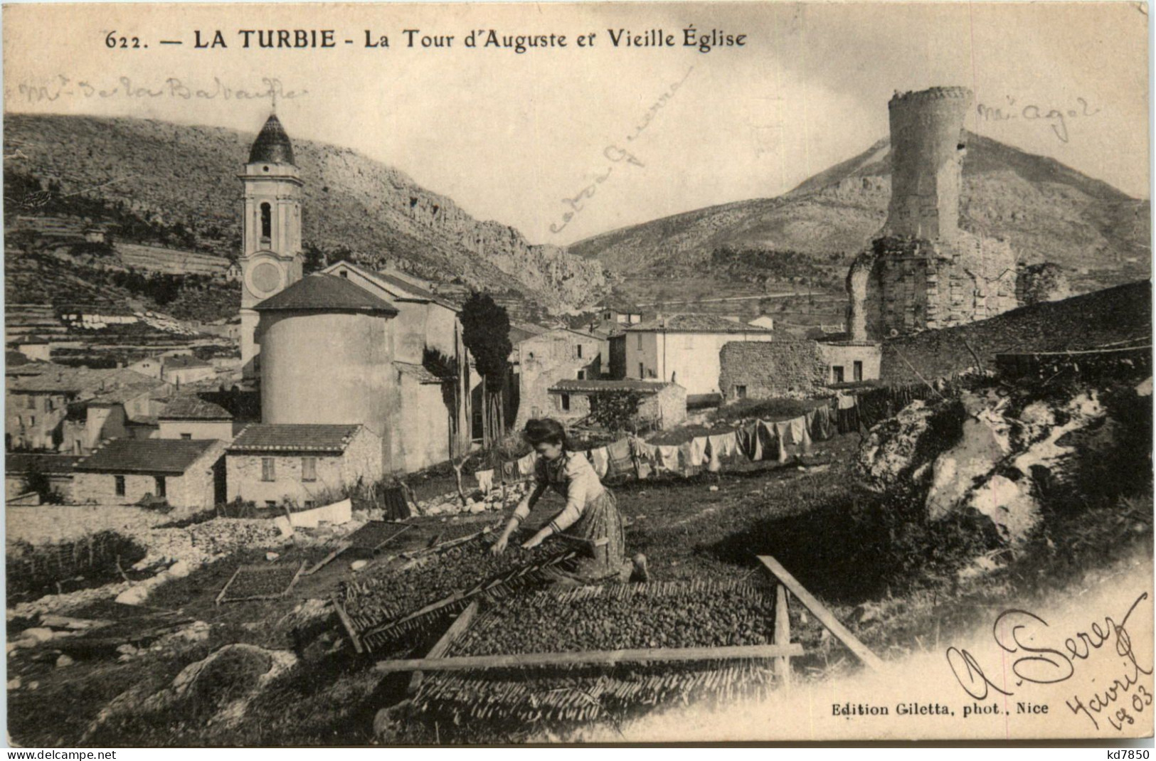 La Turbie, La Tour DÀuguste Er Vieille Eglise - La Turbie