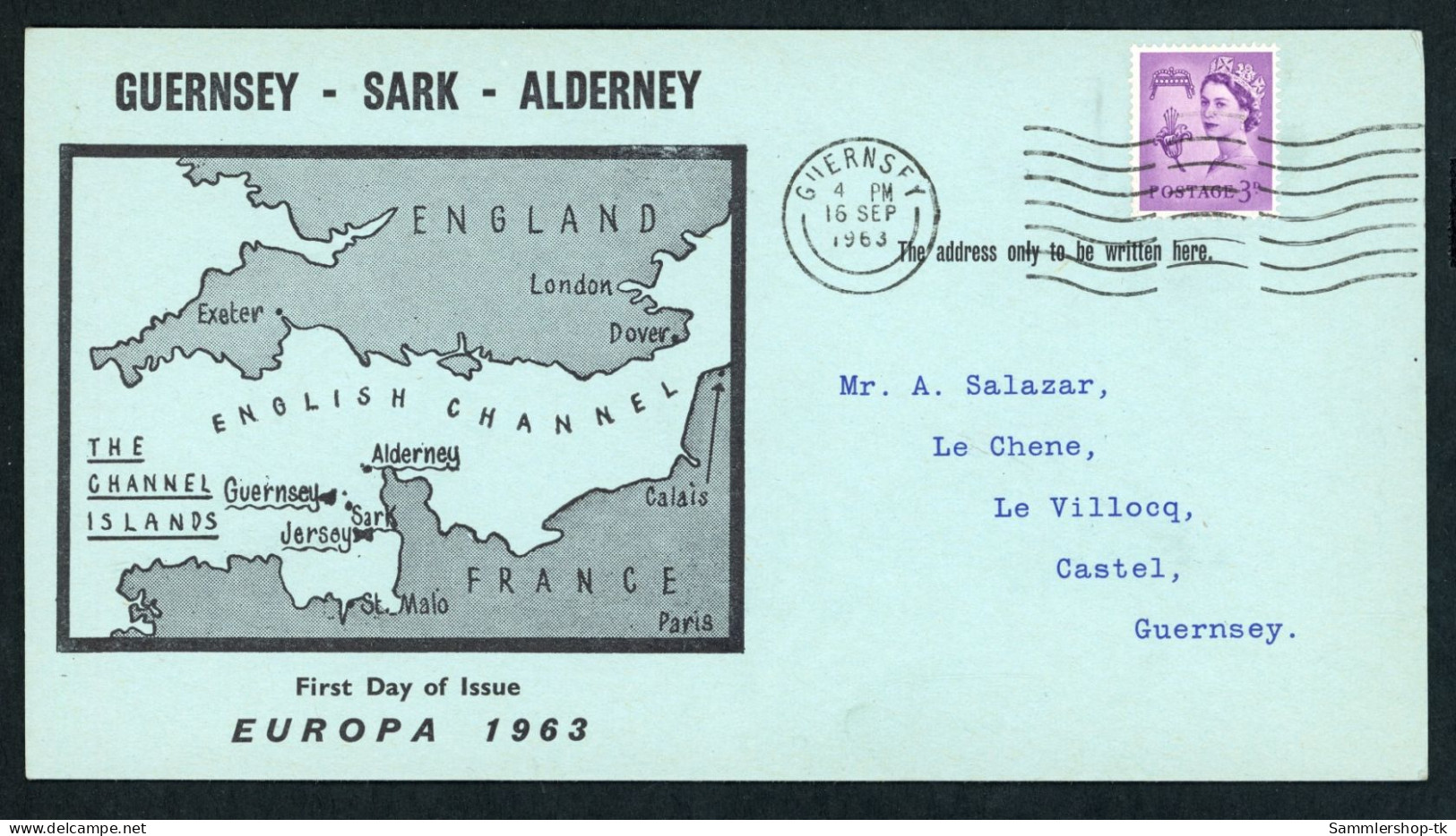 Großbritannien Guernsey Sark Europa 1963 FDC - 1981-90 Ediciones Decimales