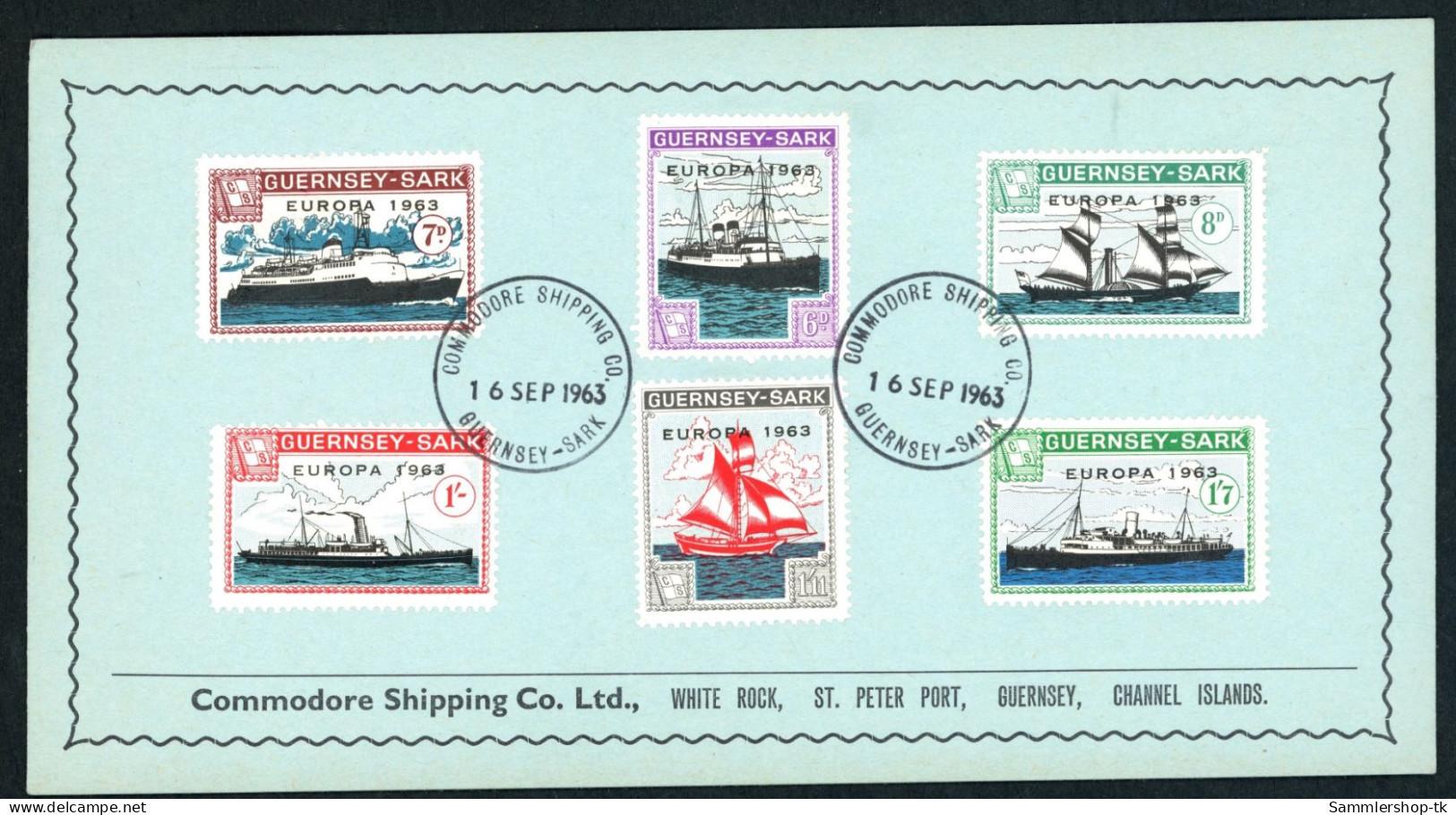 Großbritannien Guernsey Sark Europa 1963 FDC - 1981-1990 Dezimalausgaben