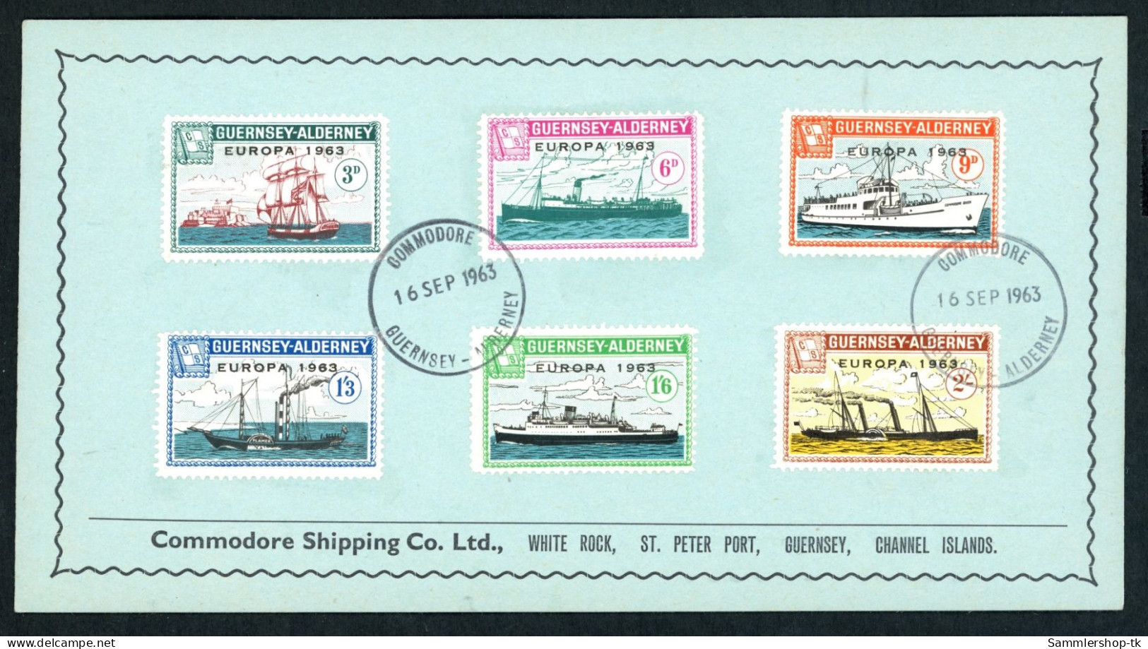 Großbritannien Guernsey Alderney Europa 1963 FDC - 1981-1990 Em. Décimales