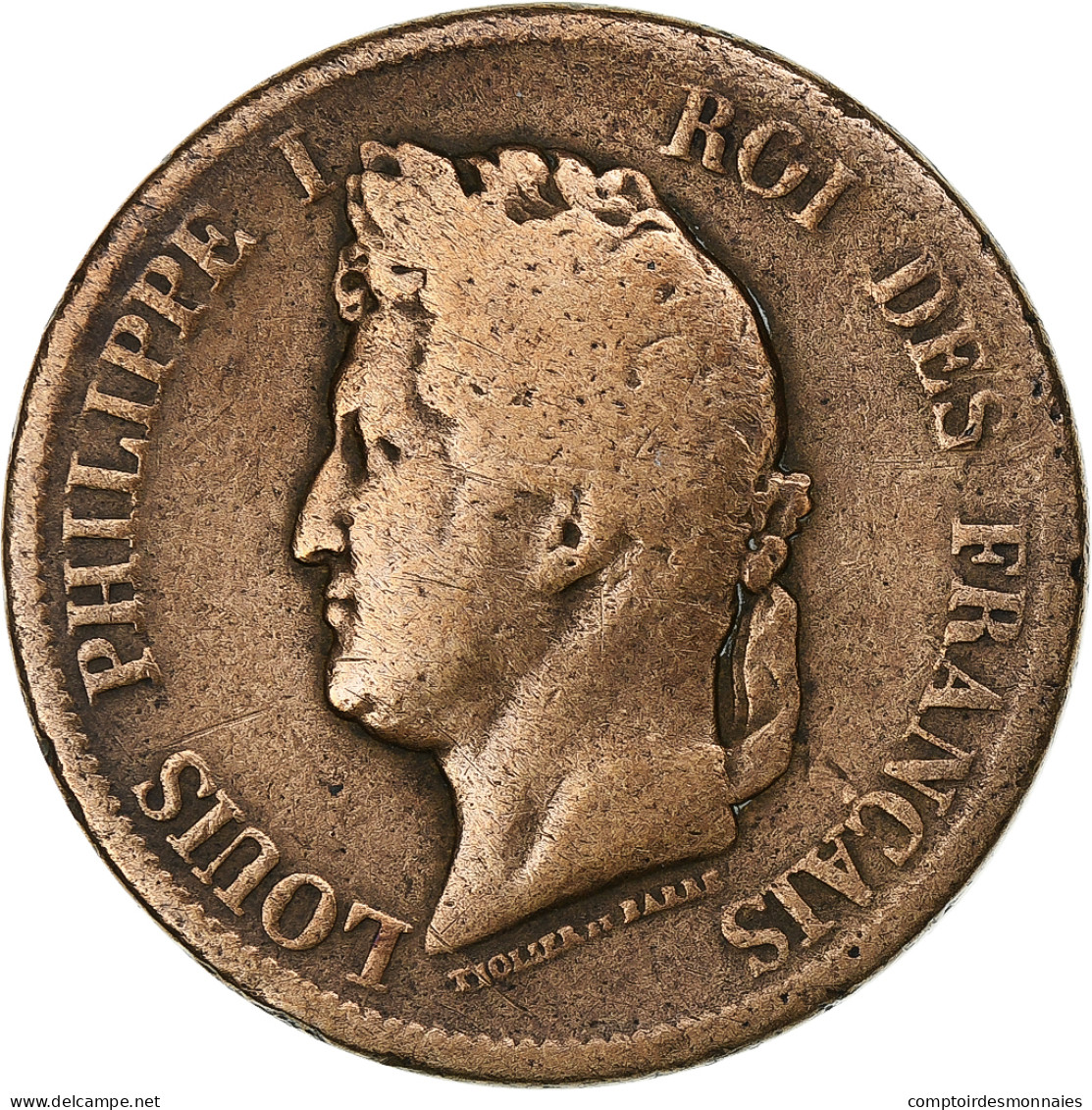 Colonies Françaises, Louis-Philippe, 10 Centimes, 1844, Paris, Bronze, TB - Andere & Zonder Classificatie