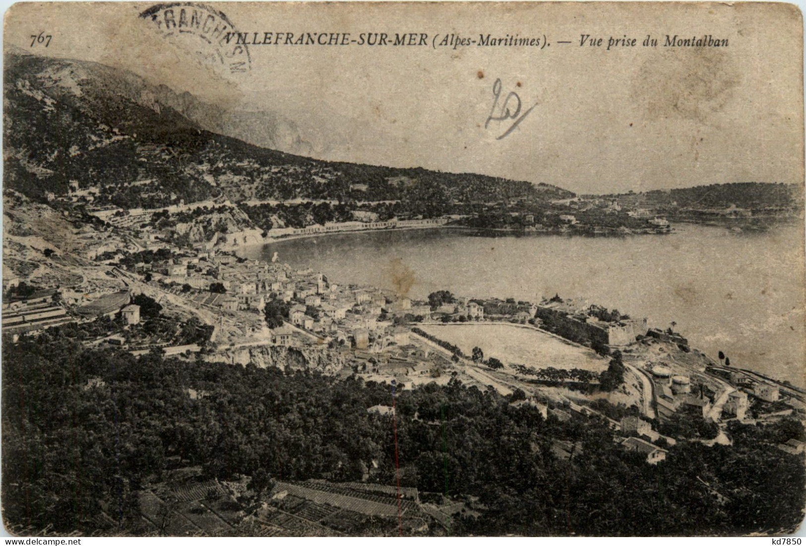 Villefranche-Sur-Mer, Vue Prise Du Montalban - Villefranche-sur-Mer