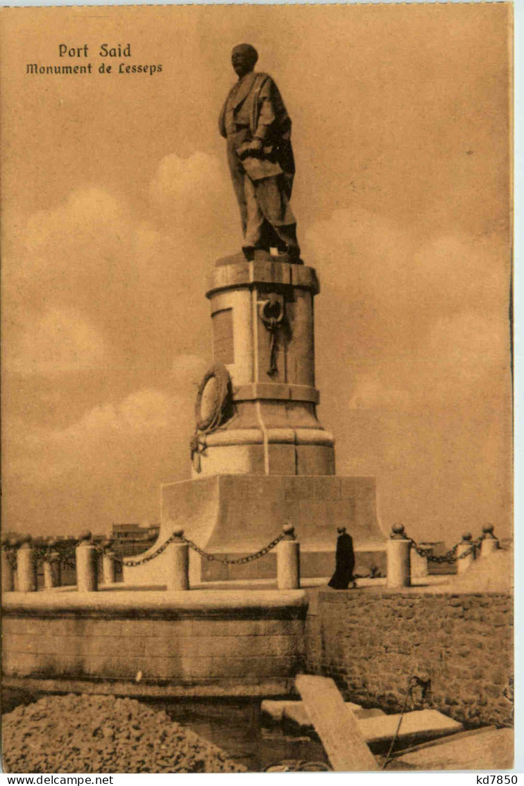 Port Said - Monument De Lesseps - Port Said