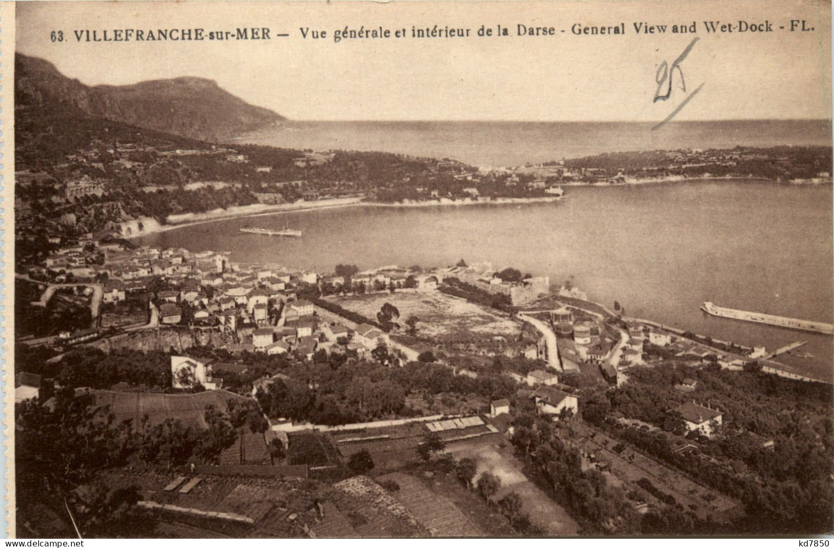 Villefranche-Sur-Mer, Vue Generale Et Interieur De La Darse, General Vie - Villefranche-sur-Mer