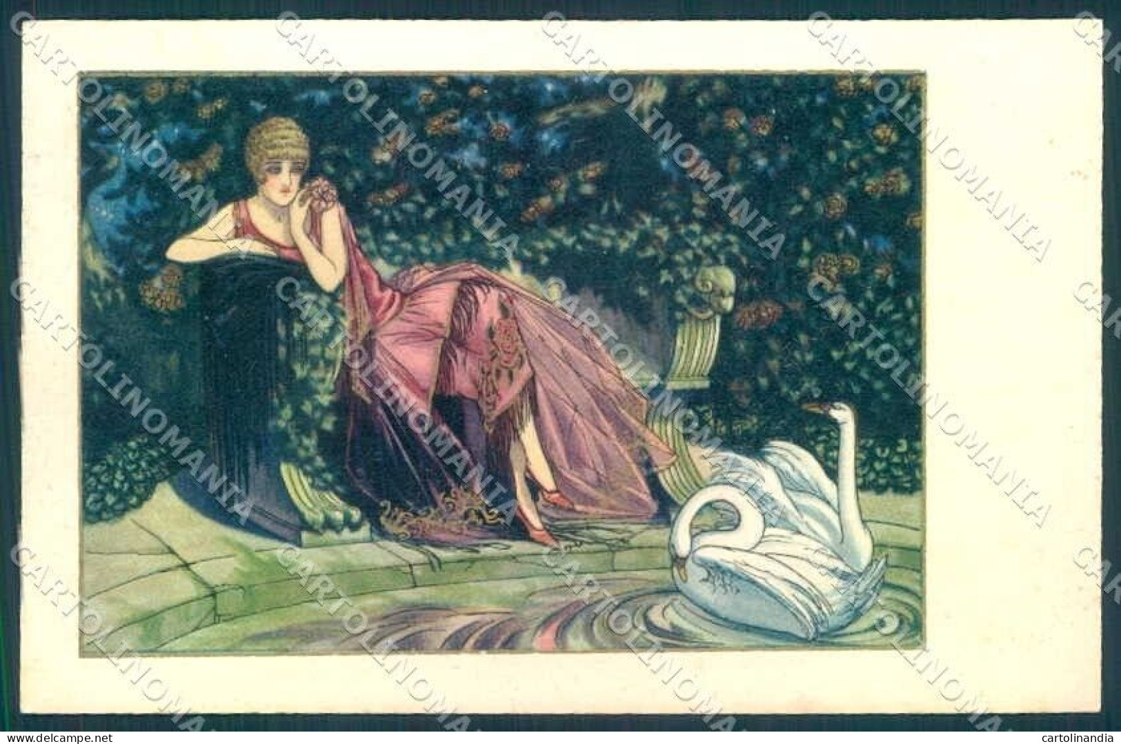 Artist Signed Gobbi Fashion Glamour Lady Art Deco Serie 2494 Postcard VK9115 - Autres & Non Classés