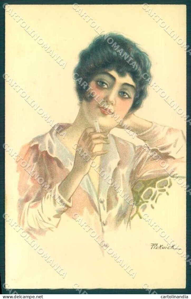 Artist Signed Pickuick Fashion Glamour Lady Serie 2121 Postcard VK9255 - Autres & Non Classés