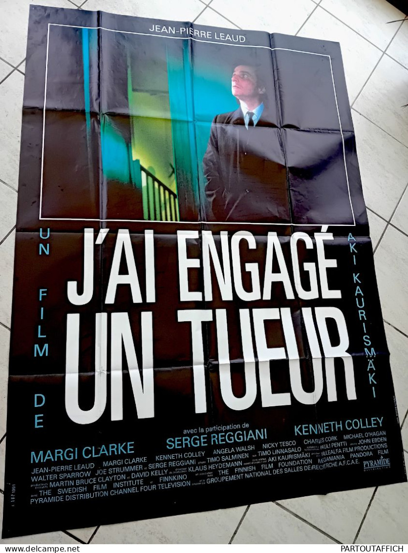 Affiche Orig Ciné J'AI ENGAGÉ UN TUEUR A.KAURISMAKI JP Leaud 1990 160X120 - Manifesti & Poster