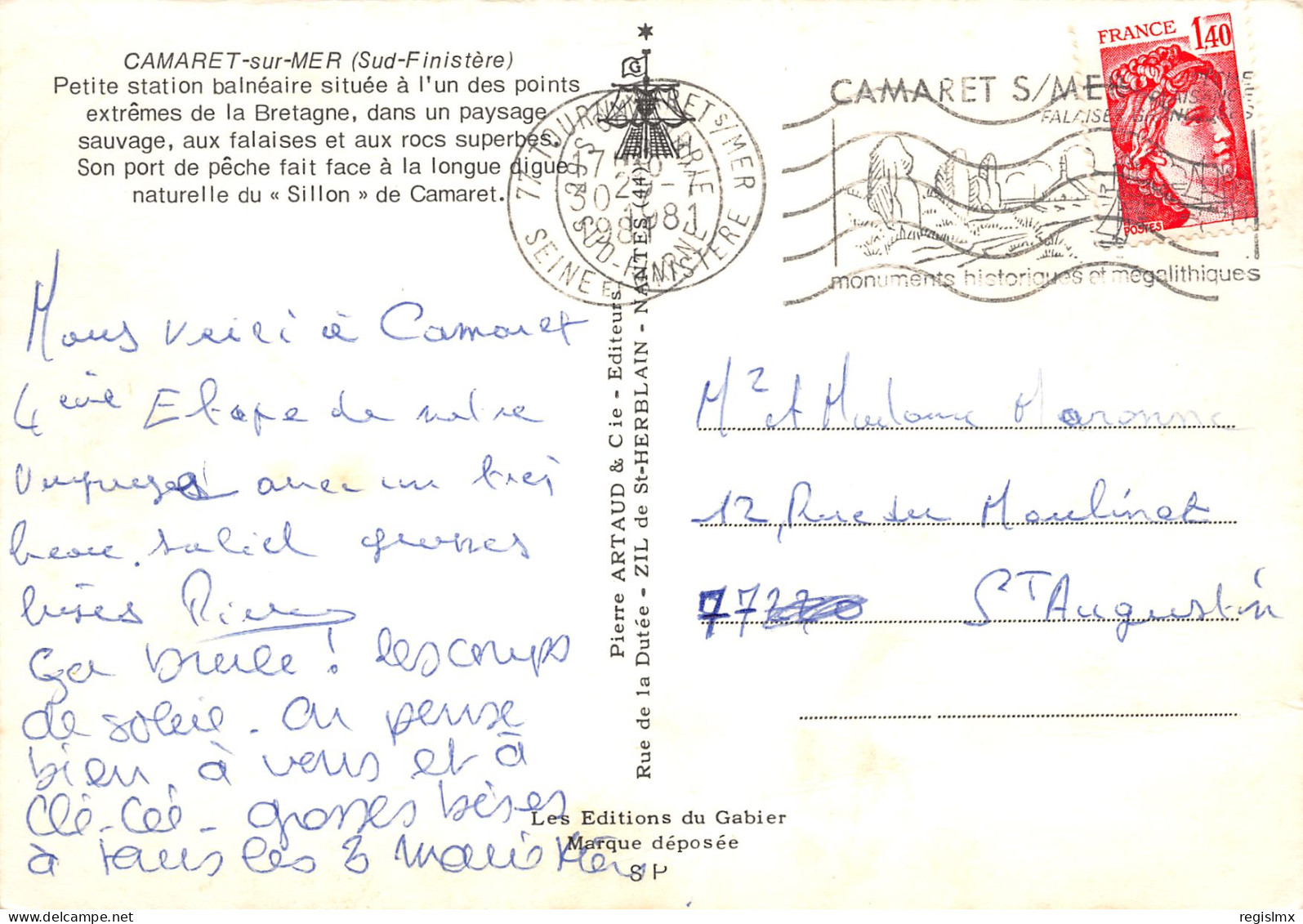 29-CAMARET-N°3423-A/0107 - Camaret-sur-Mer