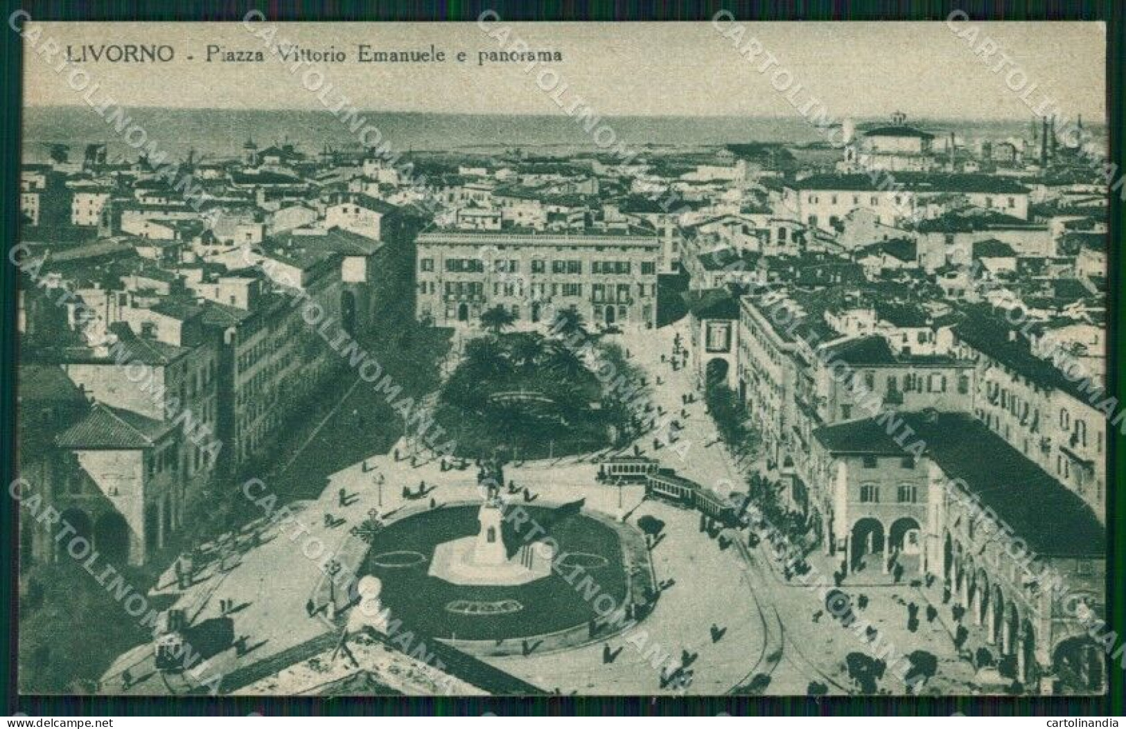 Livorno Città Piazza Vittorio Emanuele II Cartolina WX1561 - Livorno