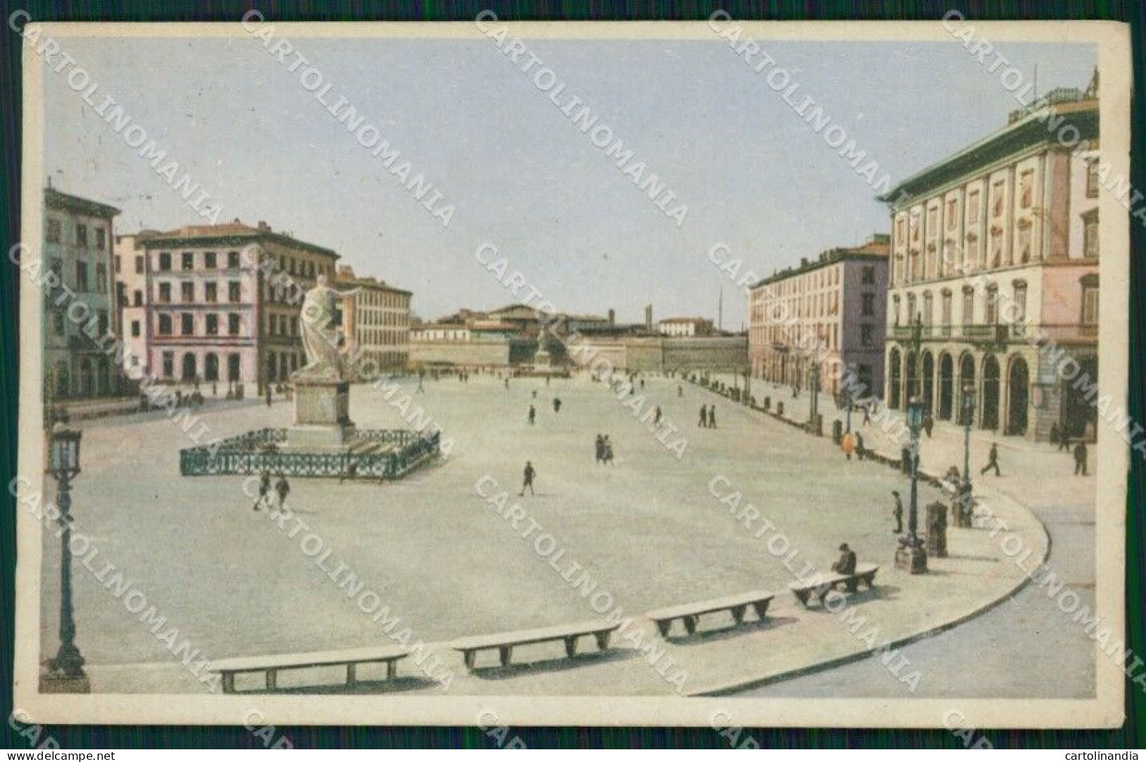 Livorno Città Piazza Carlo Alberto Cartolina WX1568 - Livorno