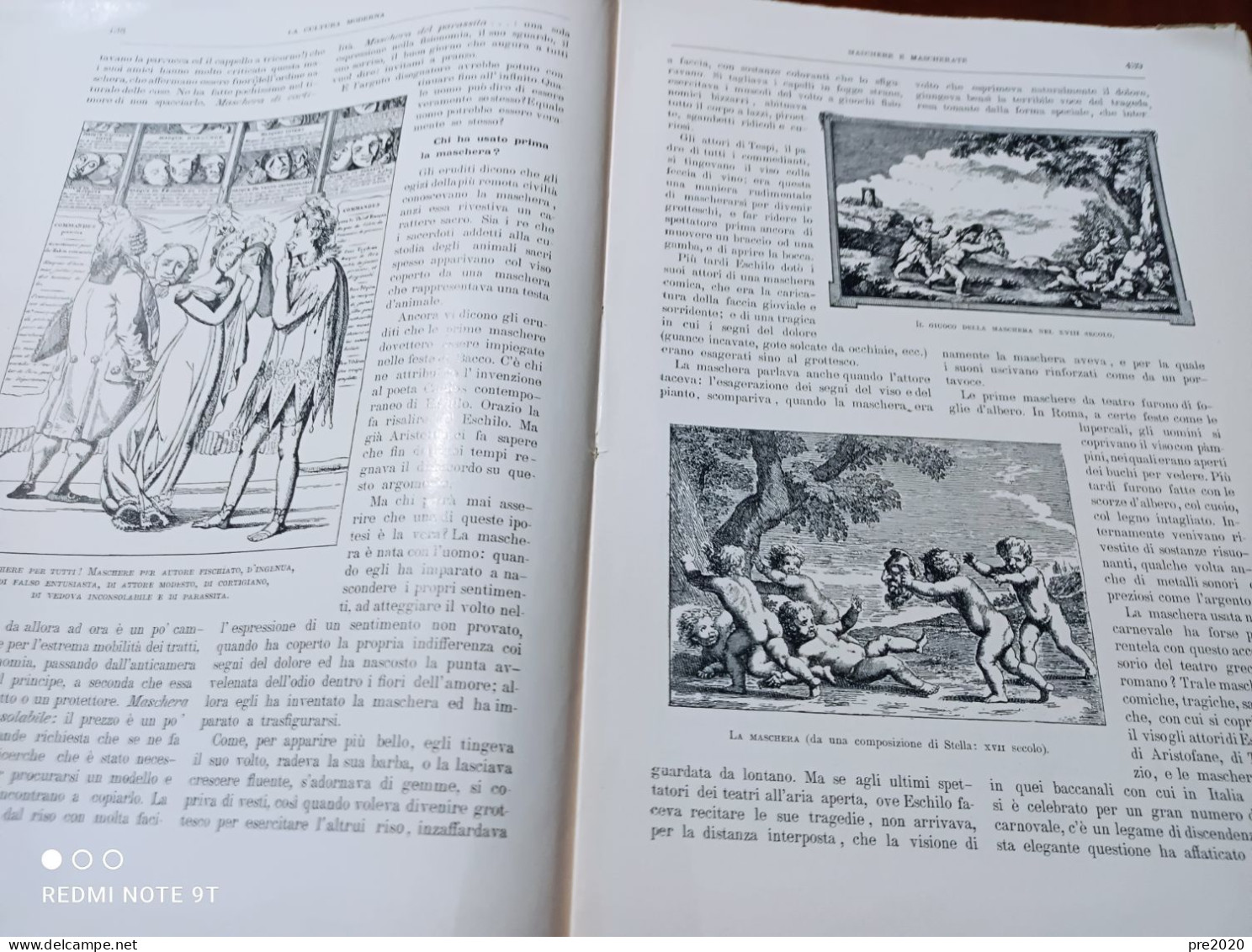 LA CULTURA MODERNA 1914 MASCHERE E MASCHERATE GEMME E GIOIELLI SACRO MONTE DI VARALLO MELFI - Altri & Non Classificati