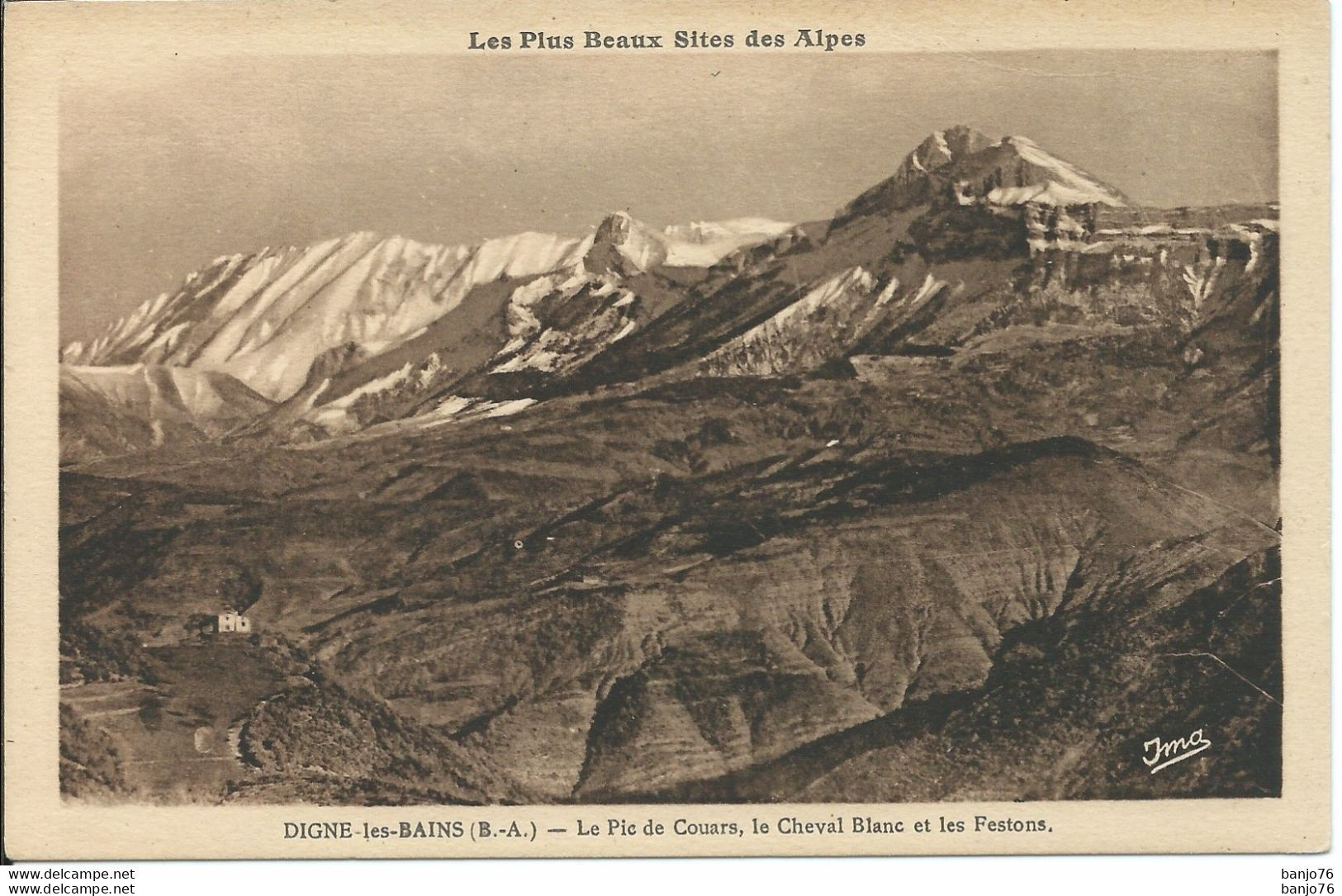 Digne (04) - Le Pic De Couars, Le Cheval Blanc Et Les Festons - Digne