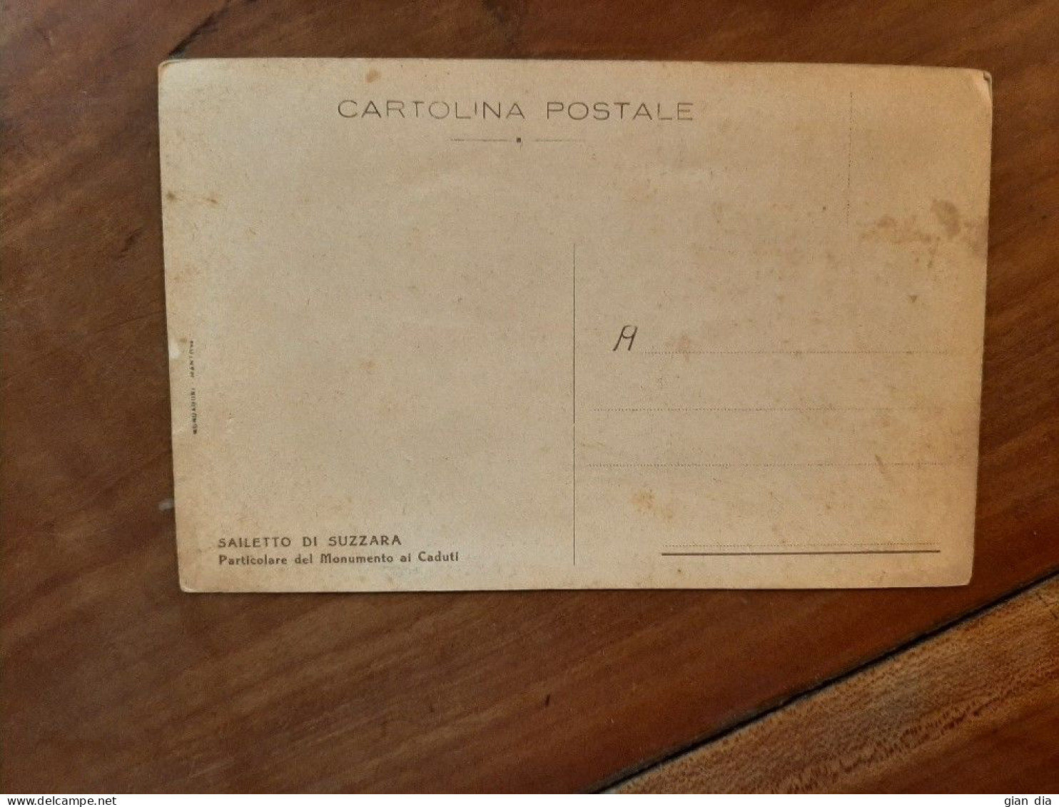 Cartolina Sailetto Di Suzzara (MANTOVA) Anni 1920.Particolare Del Monumento Ai Caduti - Mantova