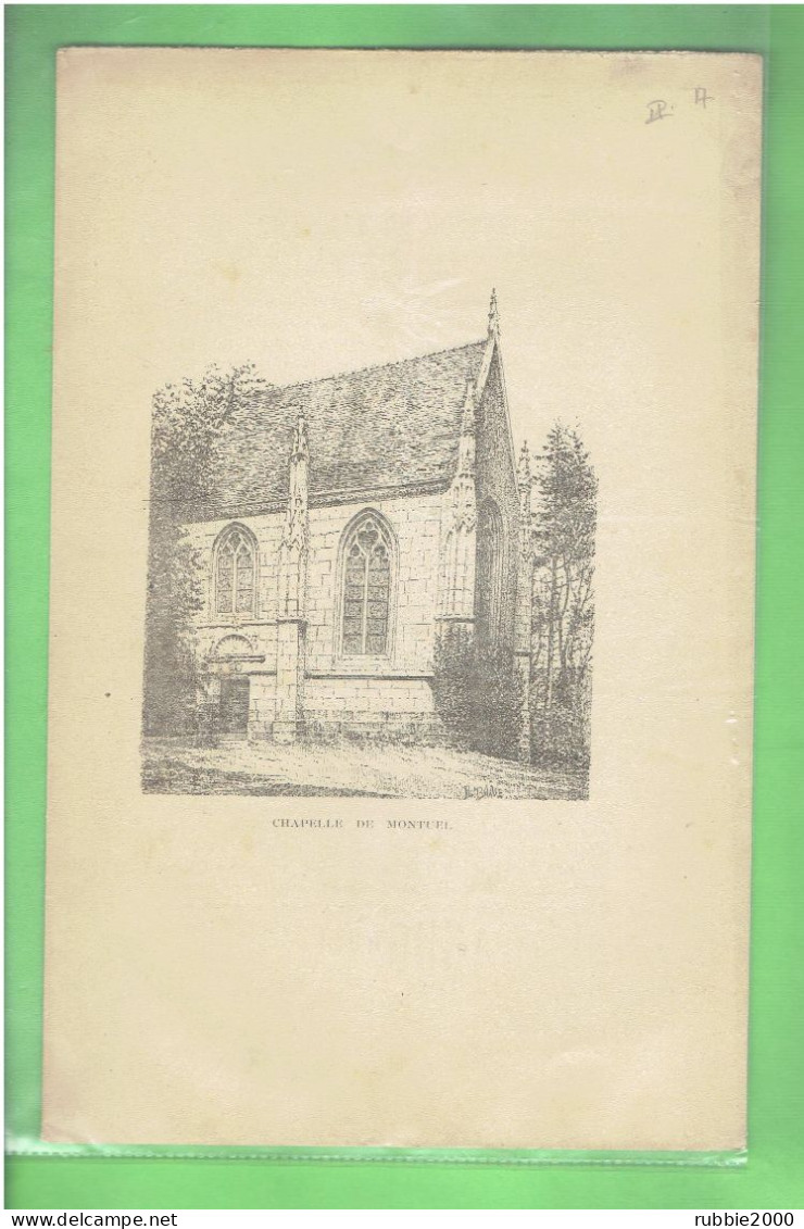 1900 CHAPELLE DE MONTUEL A MONTIGNY SUR AVRE EURE ET LOIR PAR L ABBEE METAIS - Centre - Val De Loire