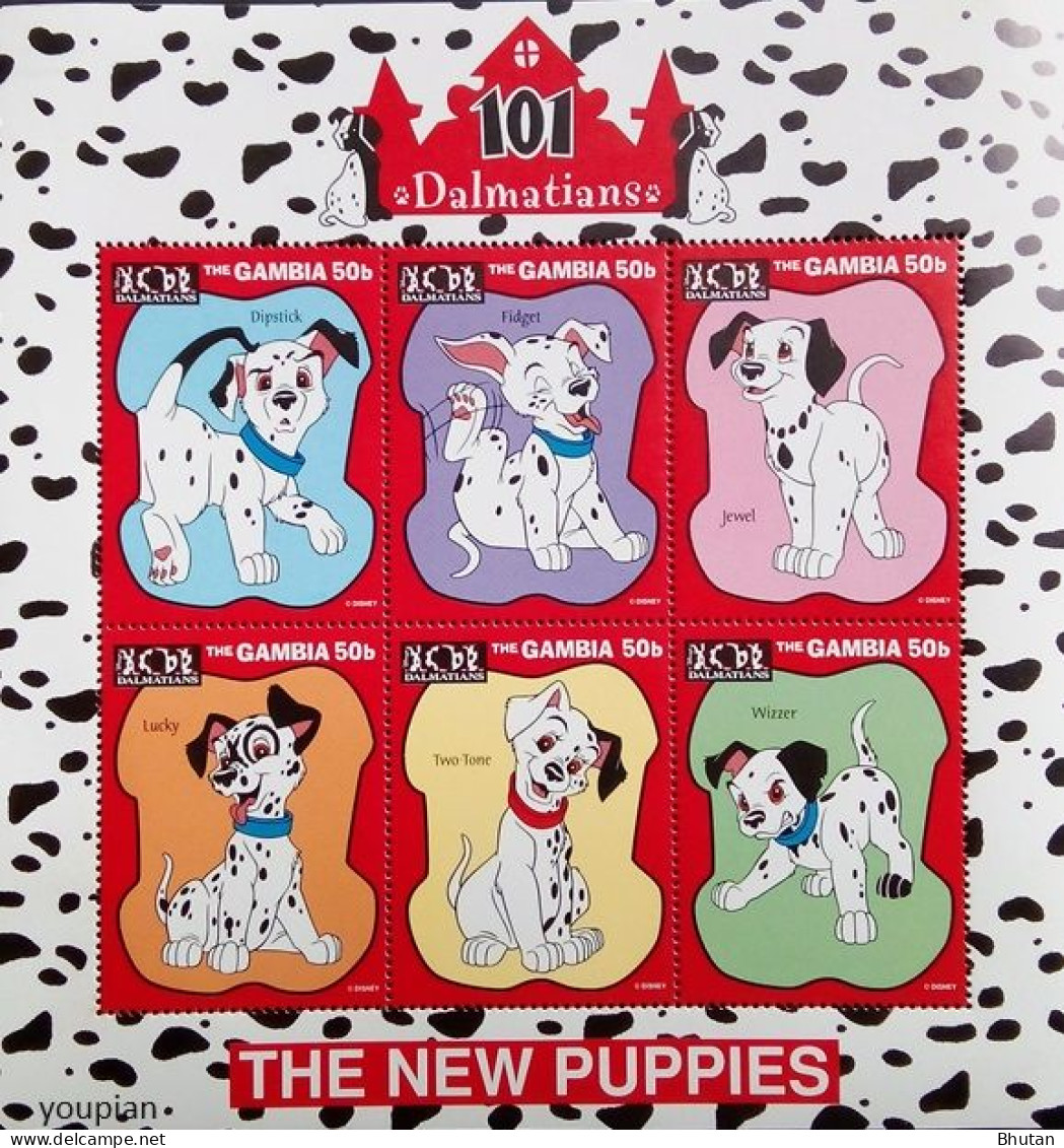 Gambia 1997, Walt Disney - 101 Dalmatians, MNH S/S - Gambia (1965-...)