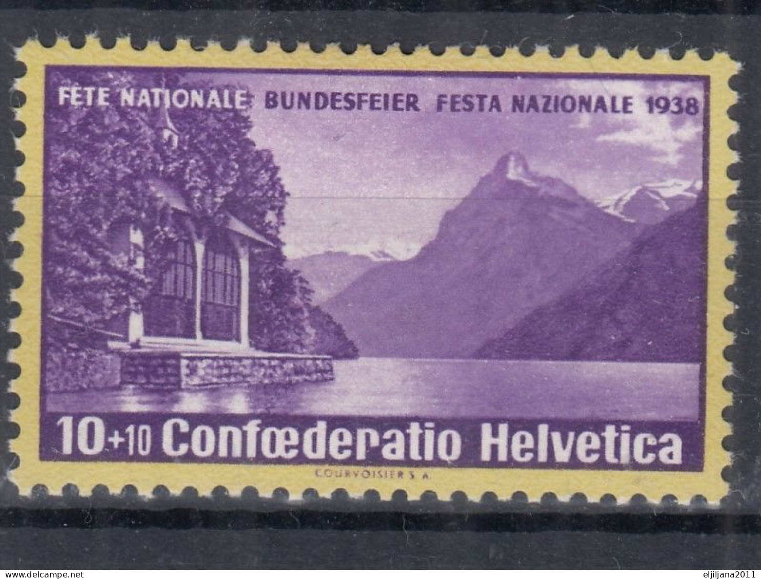 Switzerland / Helvetia / Schweiz / Suisse 1938 ⁕ Tellskapelle "Pro Patria" Mi.326 ⁕ 1v MH - Neufs