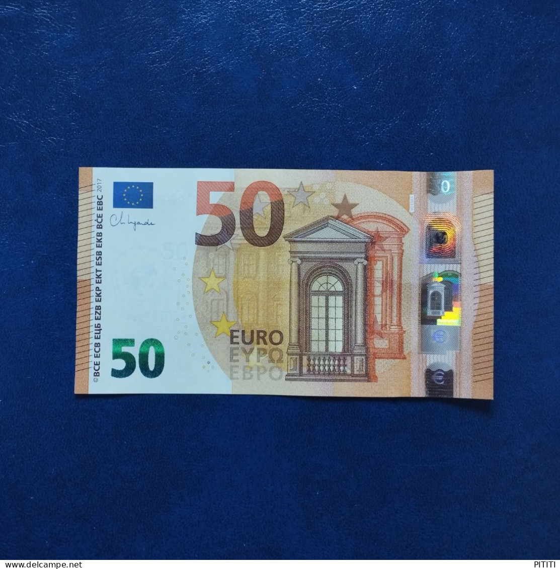 EURO SPAIN 50 V033A1 VD LAGARDE UNC - 50 Euro