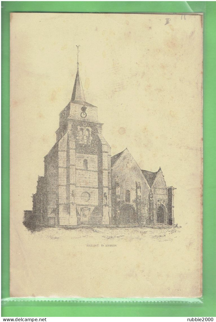 1900 EGLISE D ARROU EURE ET LOIR PAR L ABBEE SAINSOT - Centre - Val De Loire