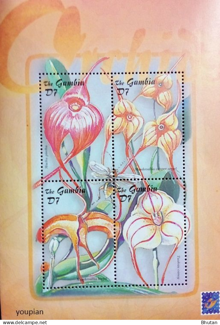 Gambia 2003, Orchids, MNH S/S - Gambia (1965-...)