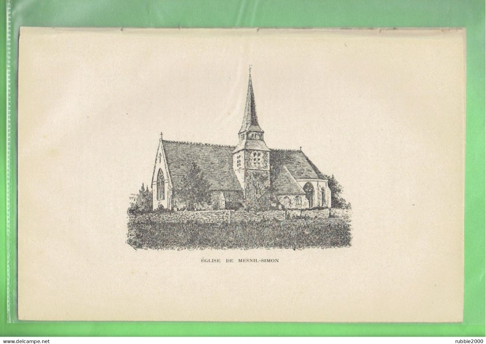 1900 EGLISE DE MESNIL SIMON EURE ET LOIR - Centre - Val De Loire