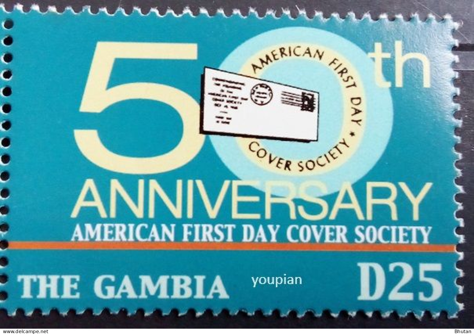 Gambia 2005, 50 Years Of The American Association Of First Envelope Collectors, MNH Single Stamp - Gambie (1965-...)