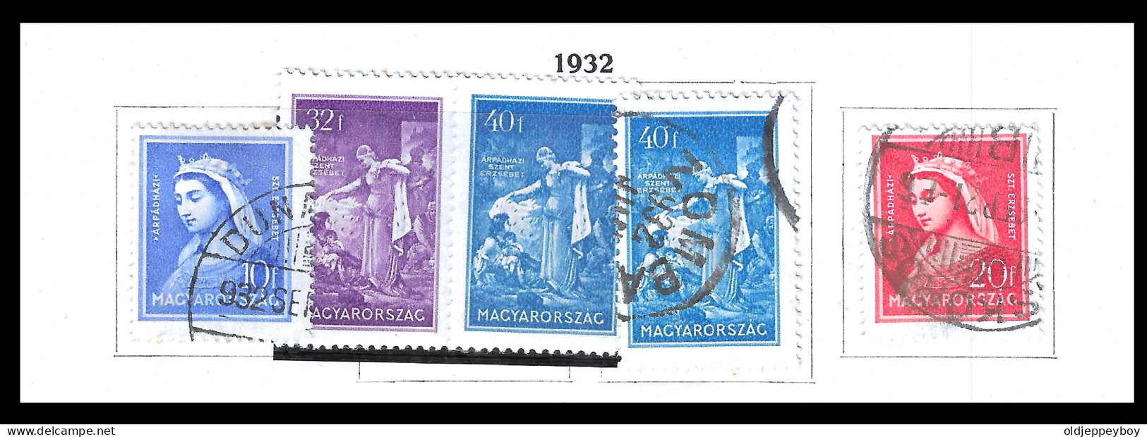 HUNGARY - 1932. Saint Elisabeth Cpl.Set MLH/USED Mi:480-483 - Altri & Non Classificati