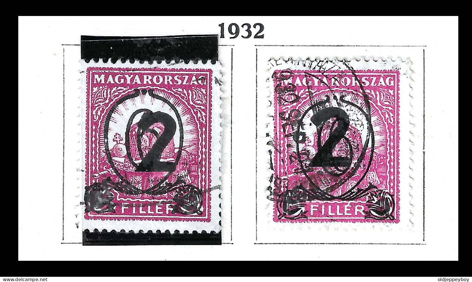 1932 Overprinted Mi. 488X, 488Y, Yv. 443/44, Scott466/67 USED - Andere & Zonder Classificatie