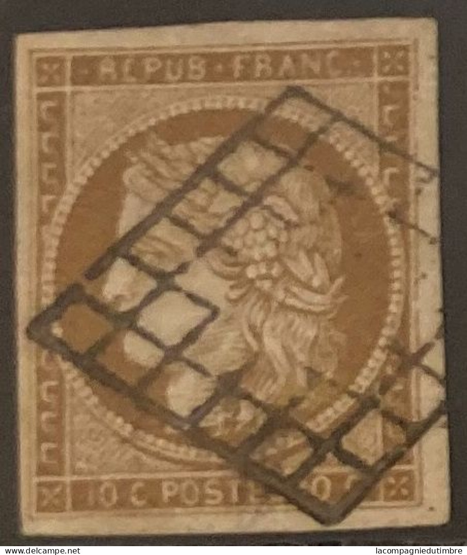 France YT N° 1 Oblitéré. TB. Signé Brun Et Calves - 1849-1850 Cérès