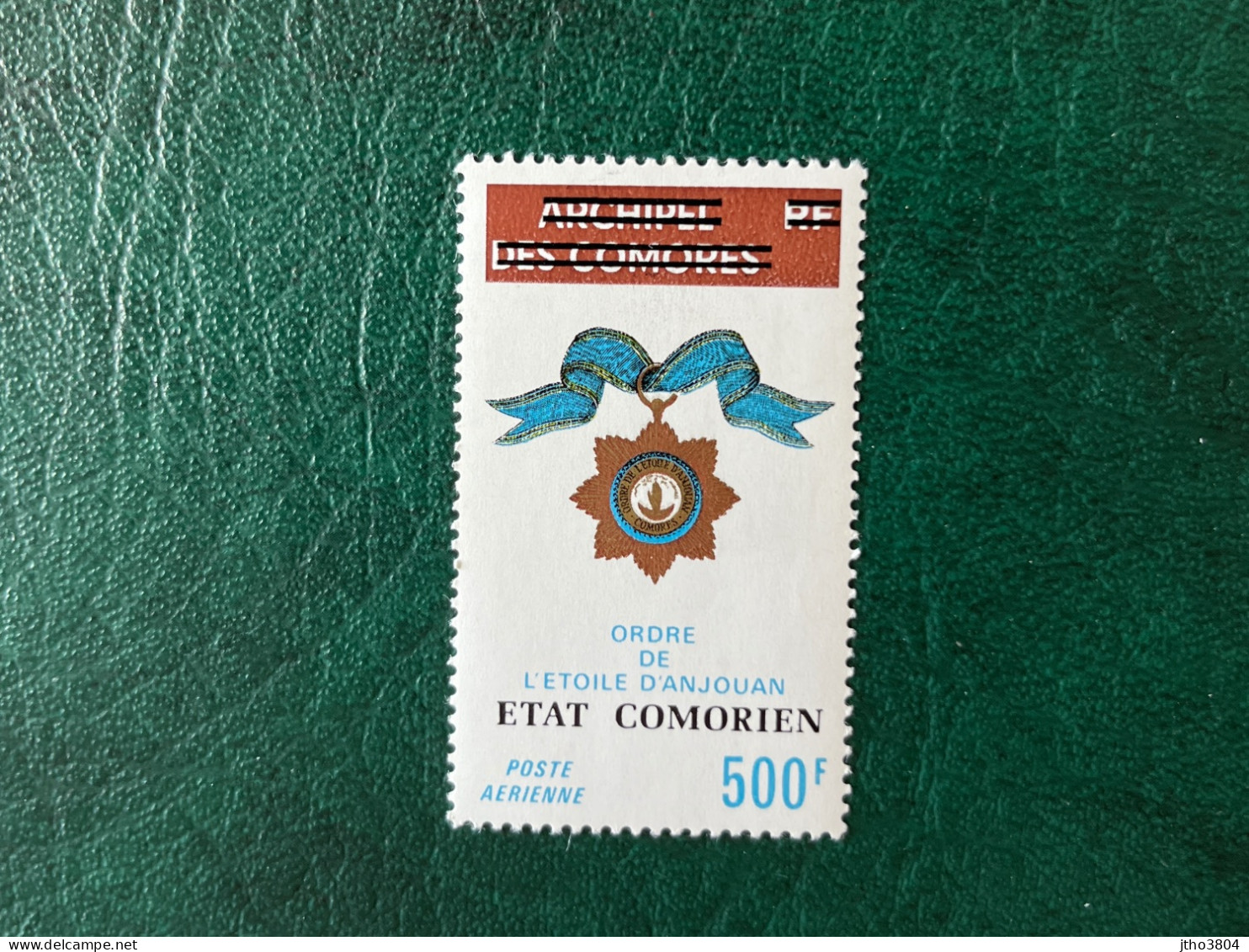 COMORES 1976 1 V Neuf ** Aerien PA 58 Ordre De L’etoile D’Anjouan  COMOROS KOMOREN - Comoren (1975-...)