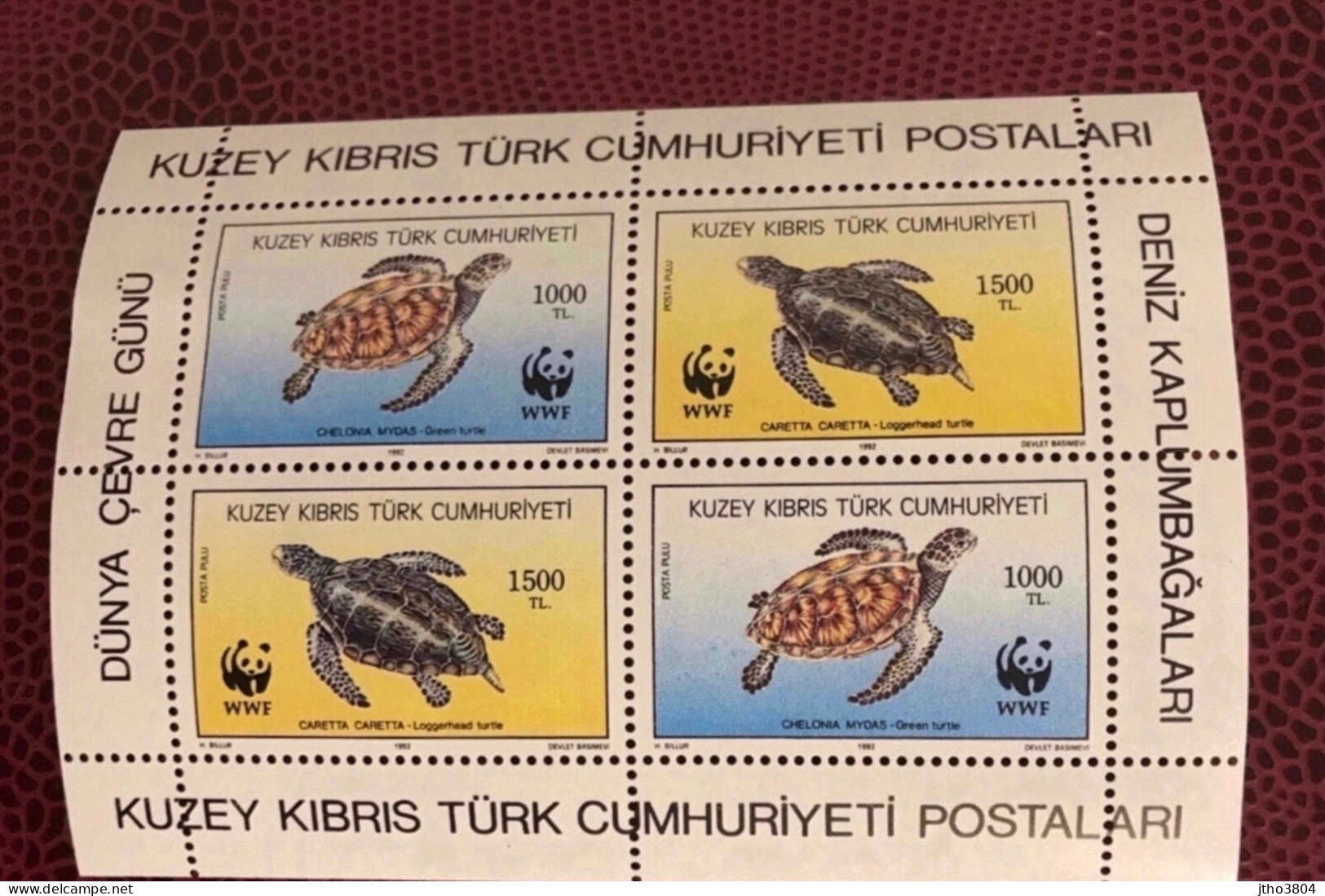 CHYPRE 1992 WWF 1 Bloc De 4v Neuf ** MNH Mi BL11 Reptiles Reptilen Reptilien Turtle Tortue CYPRUS - Tartarughe