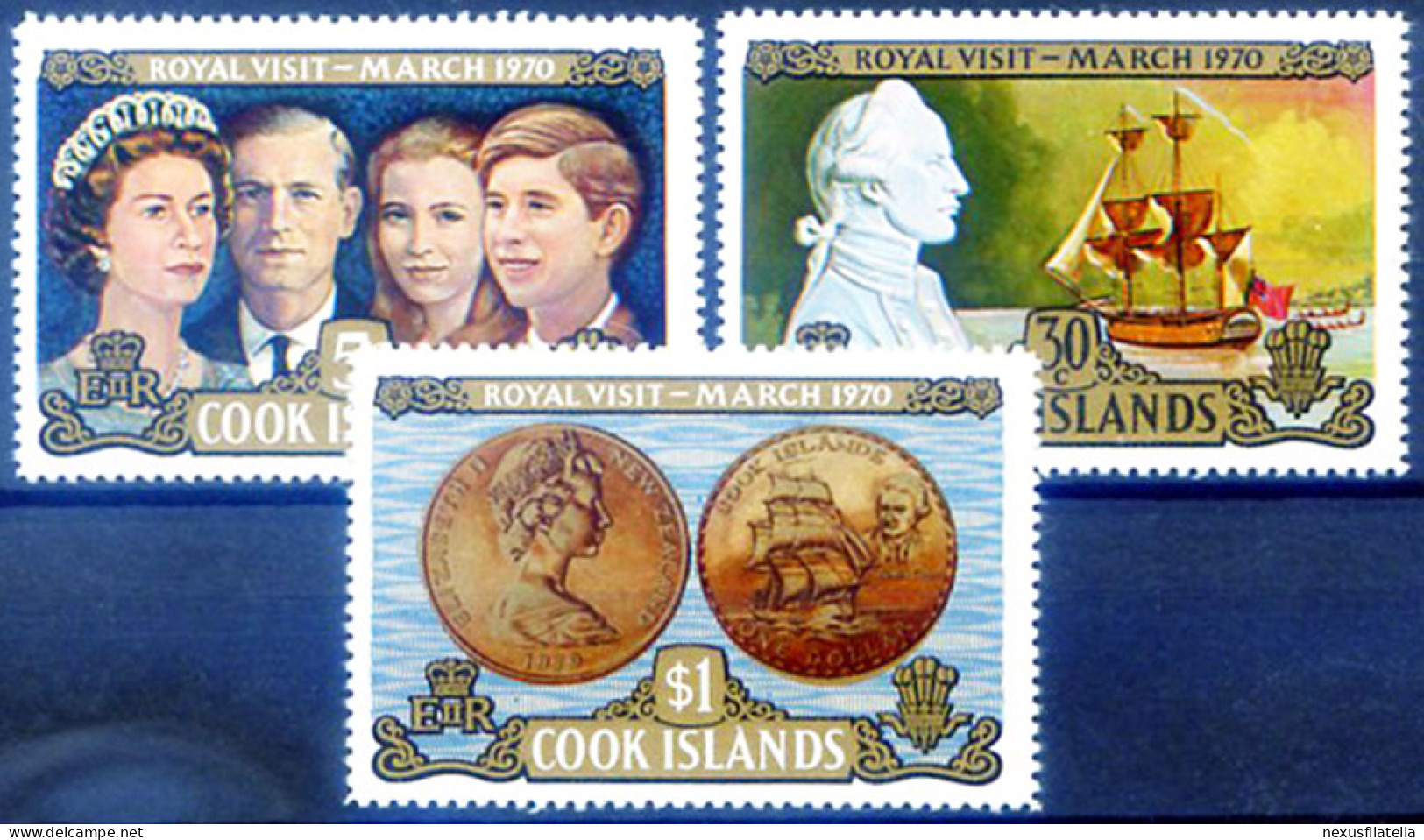 Visita Dei Reali 1970. - Islas Cook
